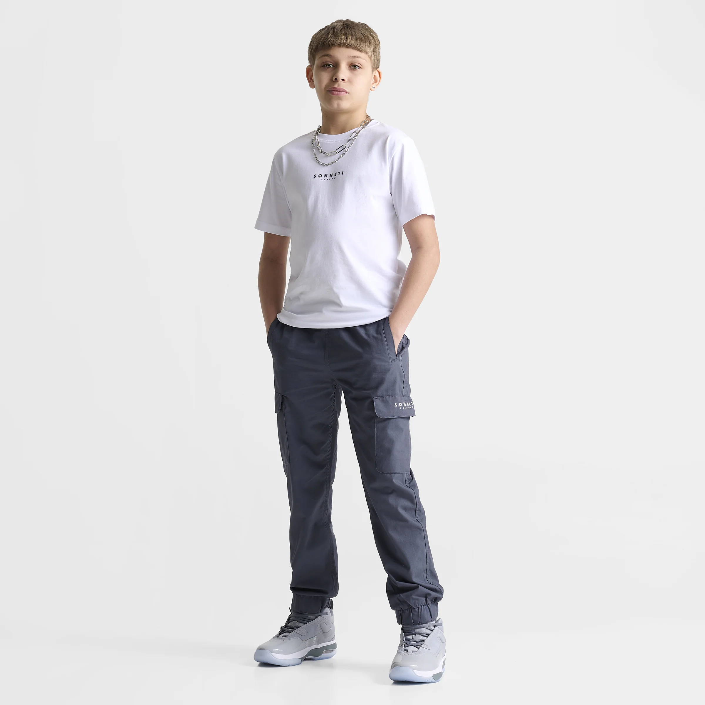 Sonneti Junior Boys' London T-Shirt / White - Image 5