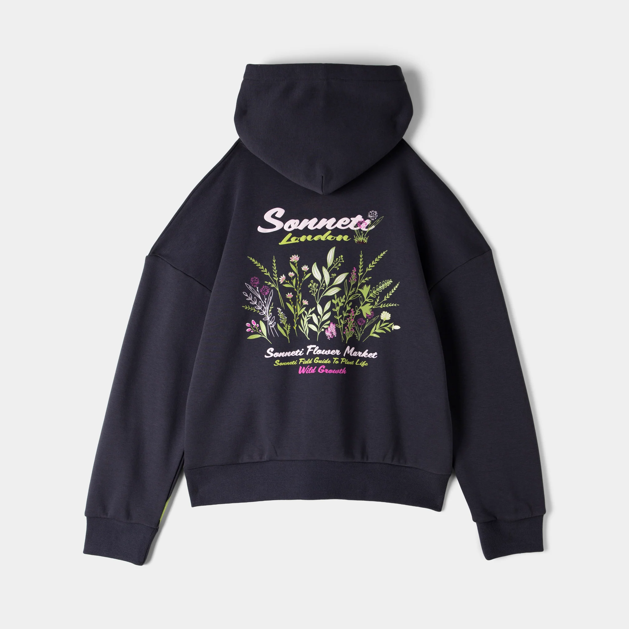 Sonneti Junior Girls' Flowers Hoodie / Grey - Image 2
