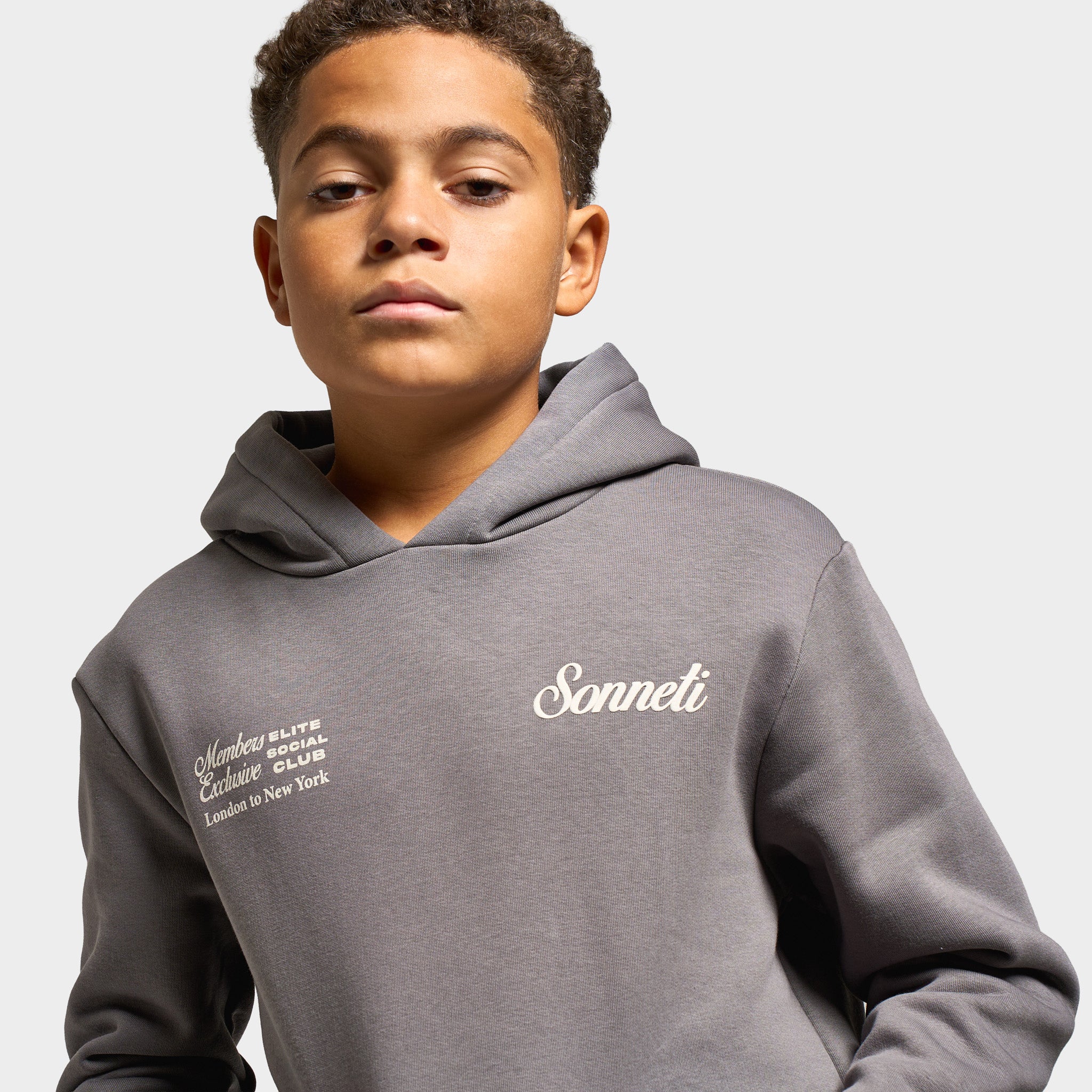 Sonneti Juniors' Club Fleece Pullover Hoodie / Castlerock - Image 4