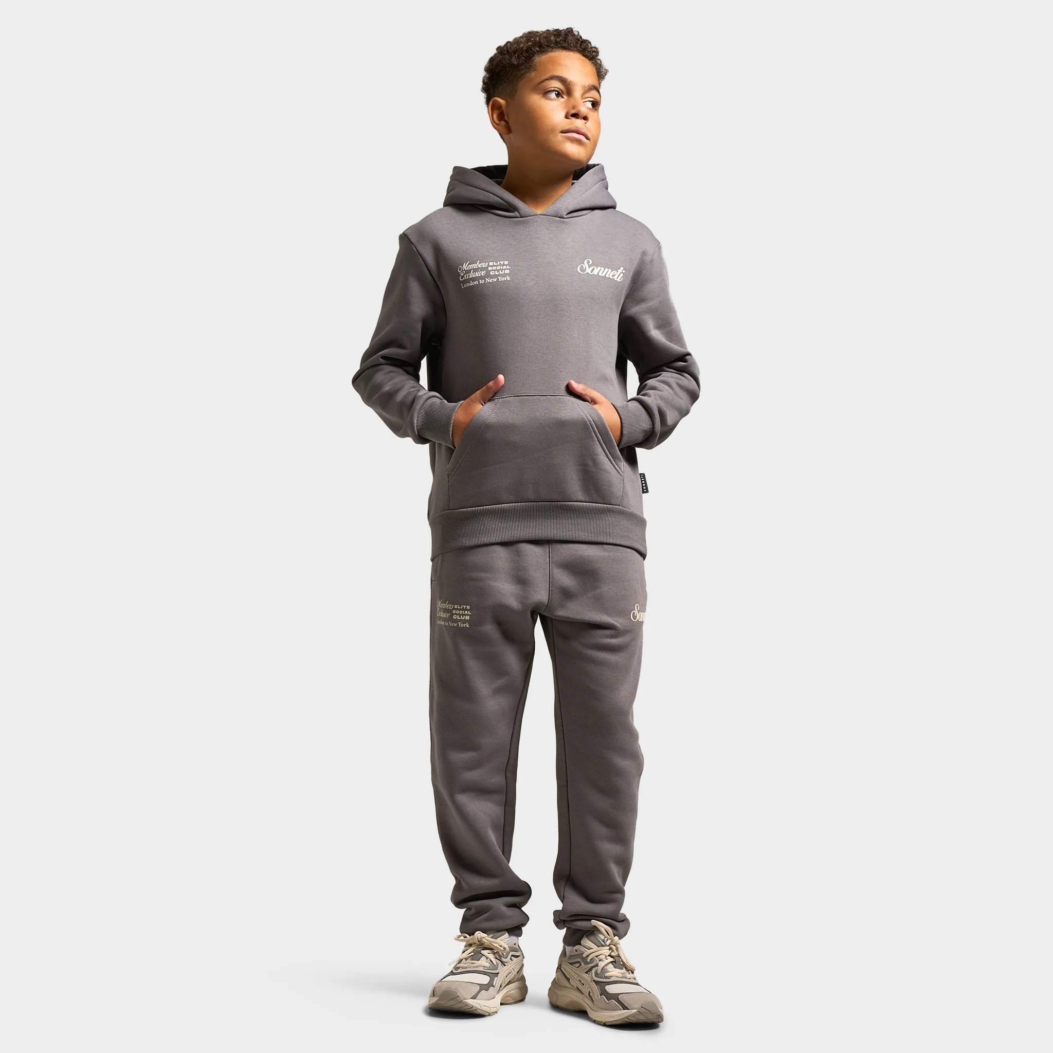 Sonneti Juniors' Club Fleece Pullover Hoodie / Castlerock - Image 6