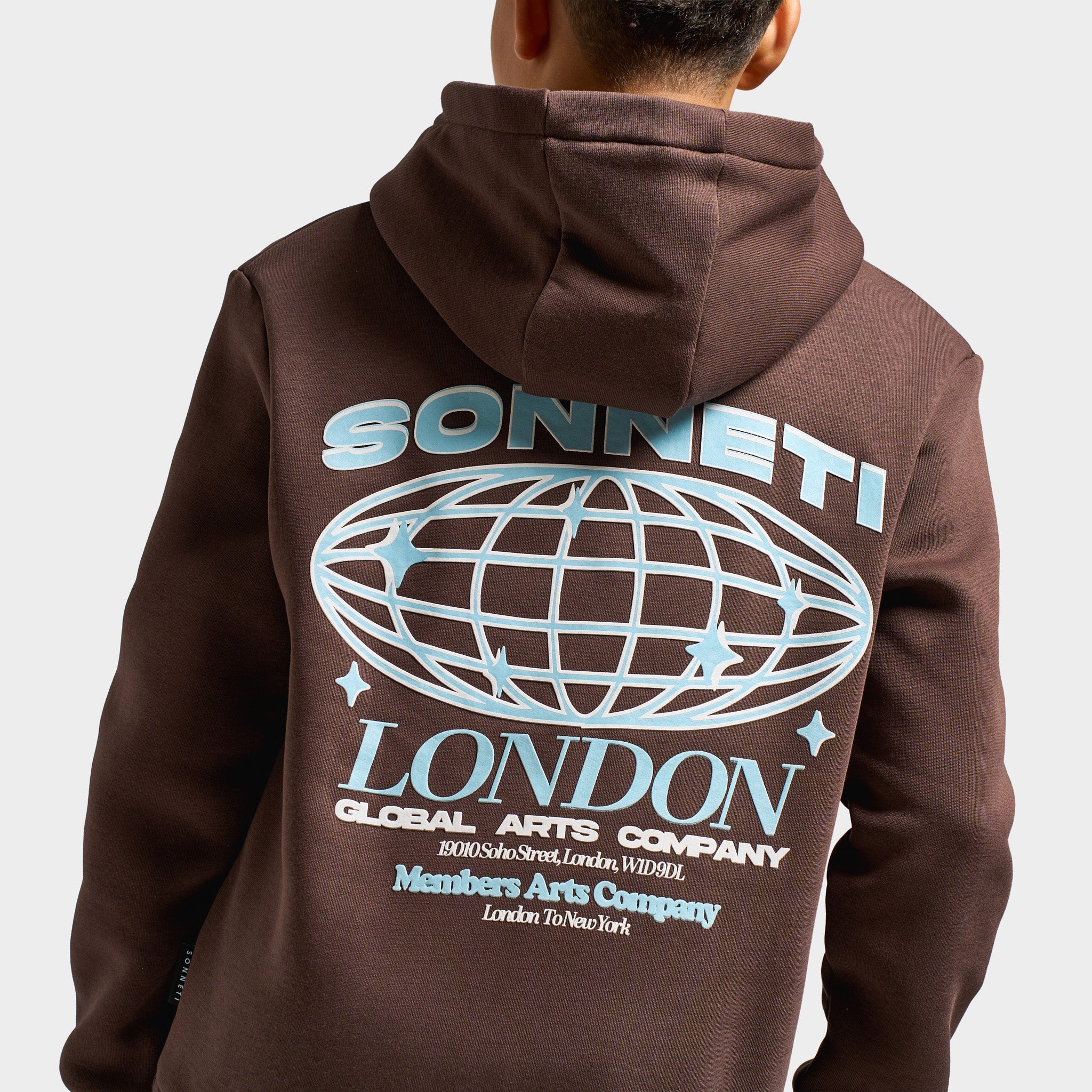 Sonneti Juniors' Global Fleece Pullover Hoodie / Chocolate Brown - Image 3