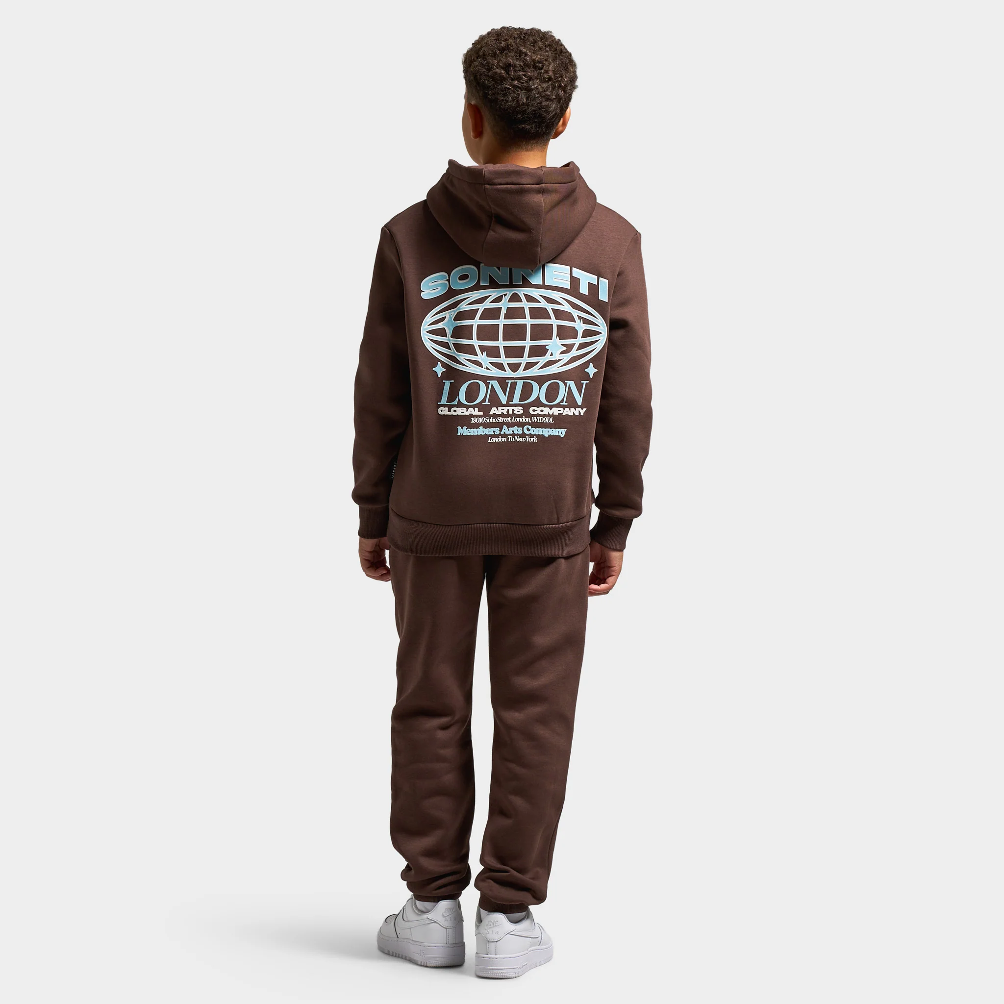 Sonneti Juniors' Global Fleece Pullover Hoodie / Chocolate Brown - Image 5