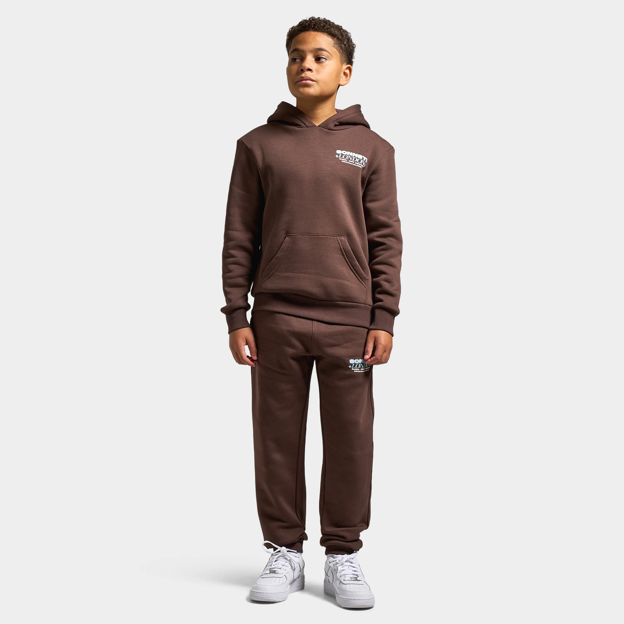 Sonneti Juniors' Global Fleece Pullover Hoodie / Chocolate Brown - Image 6