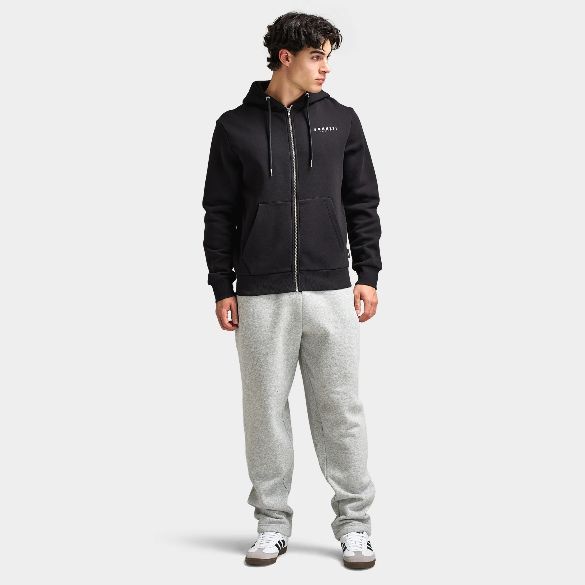 Sonneti London Full Zip Hoodie / Black - Image 5