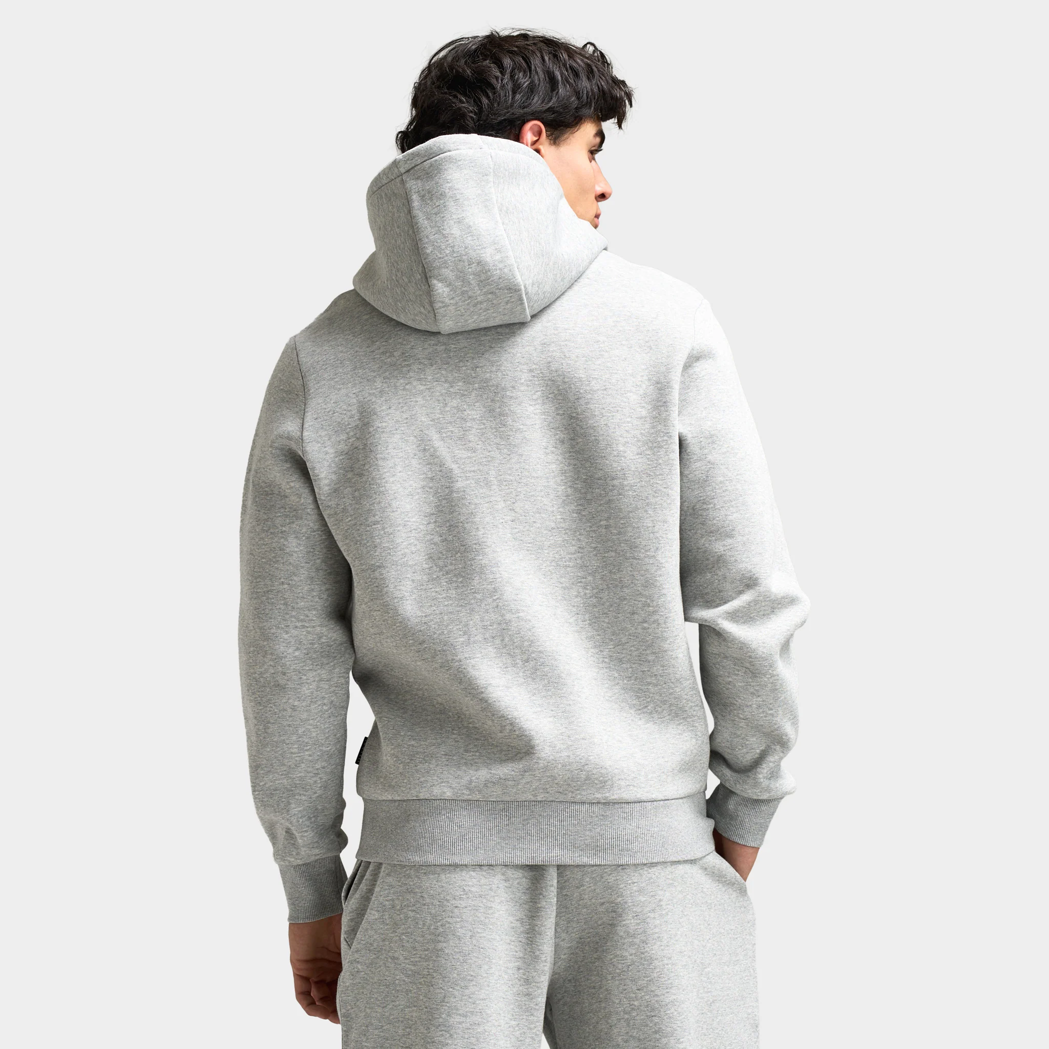 Sonneti London Full Zip Hoodie / Light Grey Marl - Image 4