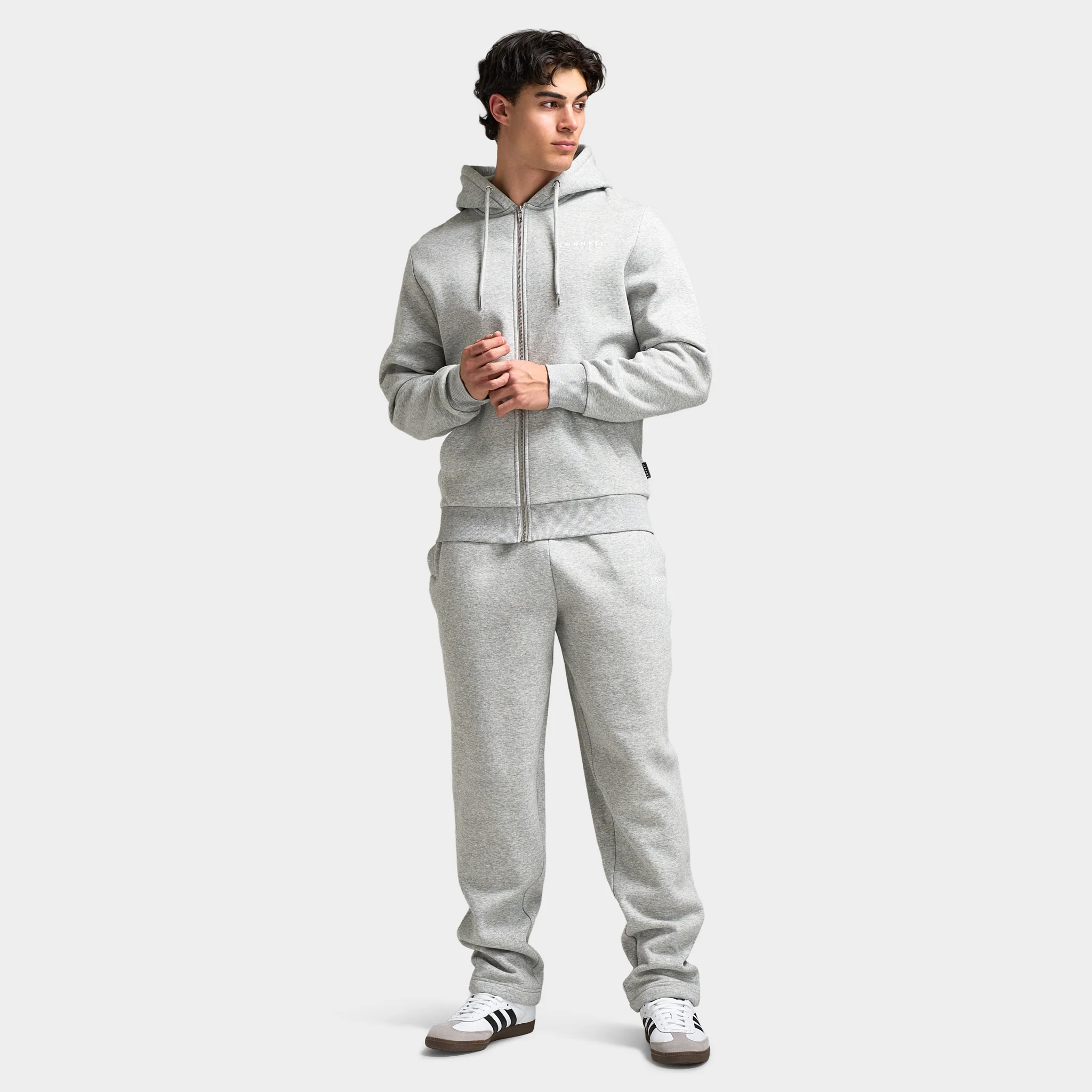 Sonneti London Open Hem Pants / Light Grey Marl - Image 6