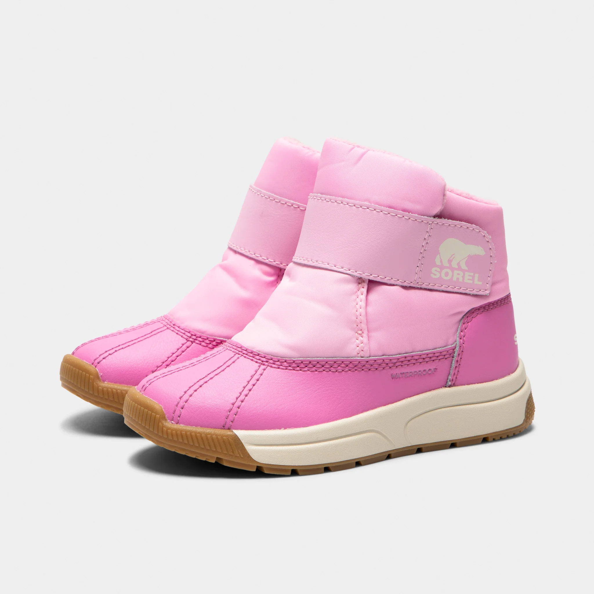 Sorel Children's Whitney 3 Strap Mid Waterproof Boots Pink Flare / Orchid - Image 2