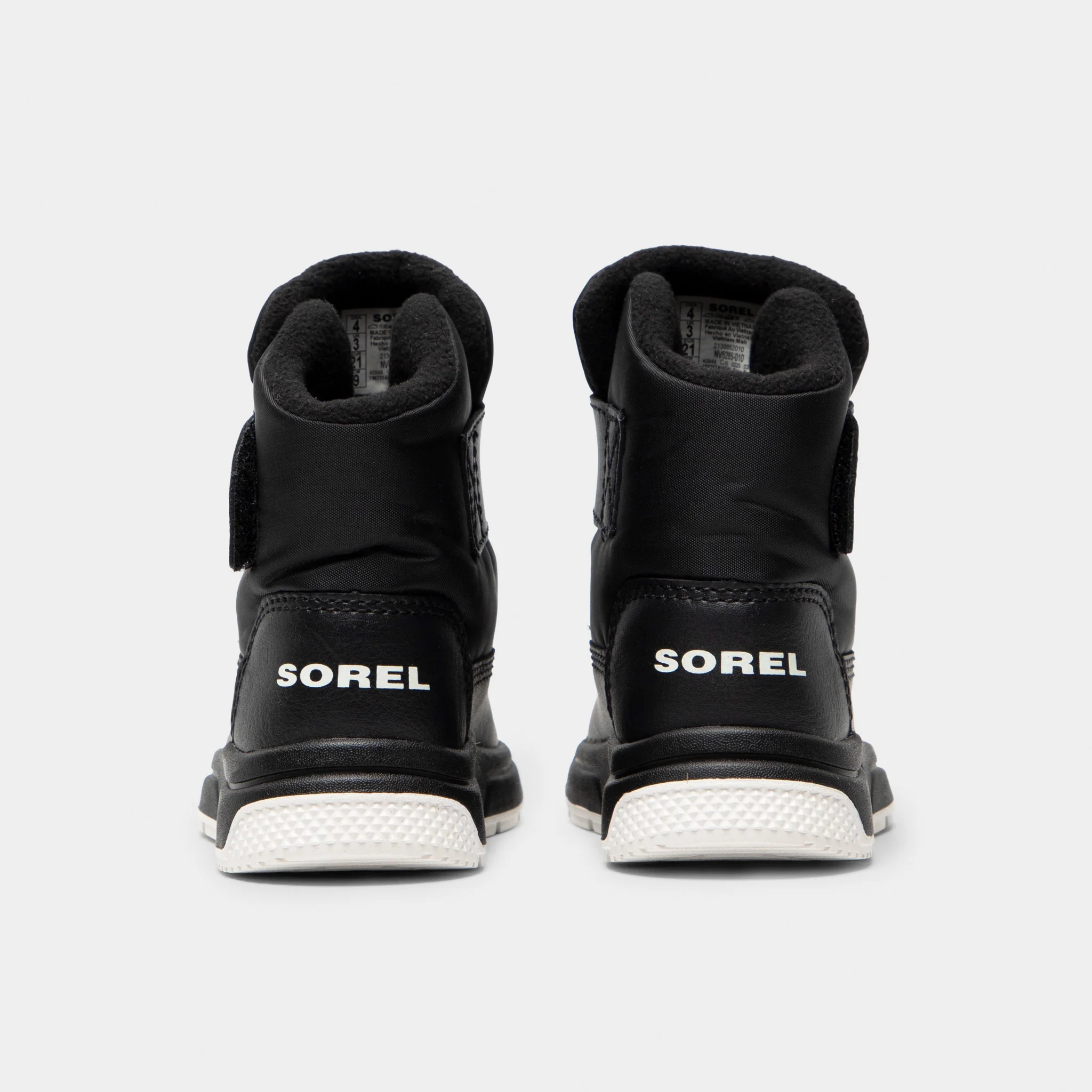 Sorel Toddlers' Whitney 3 Strap Mid Waterproof Boots Black / Sea Salt - Image 4
