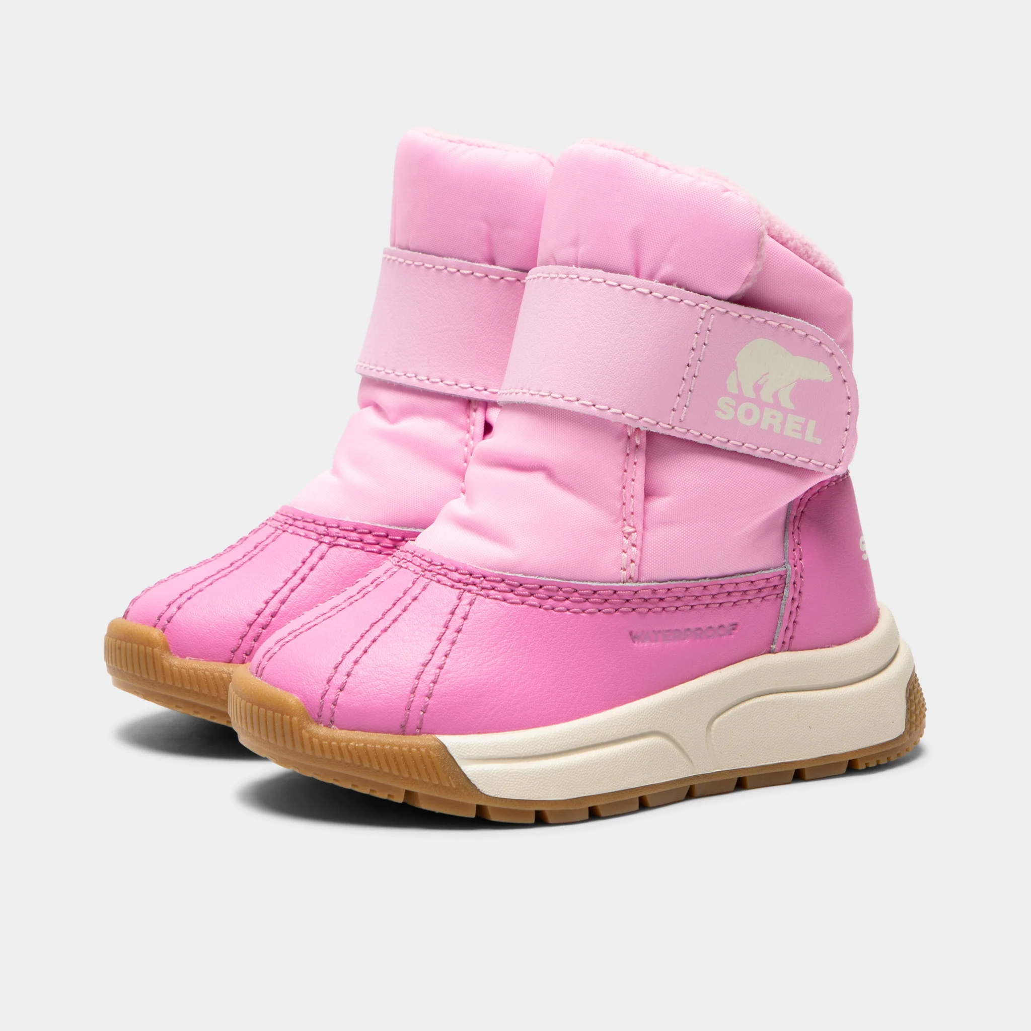 Sorel Toddlers' Whitney 3 Strap Mid Waterproof Pink Flare / Orchid - Image 2