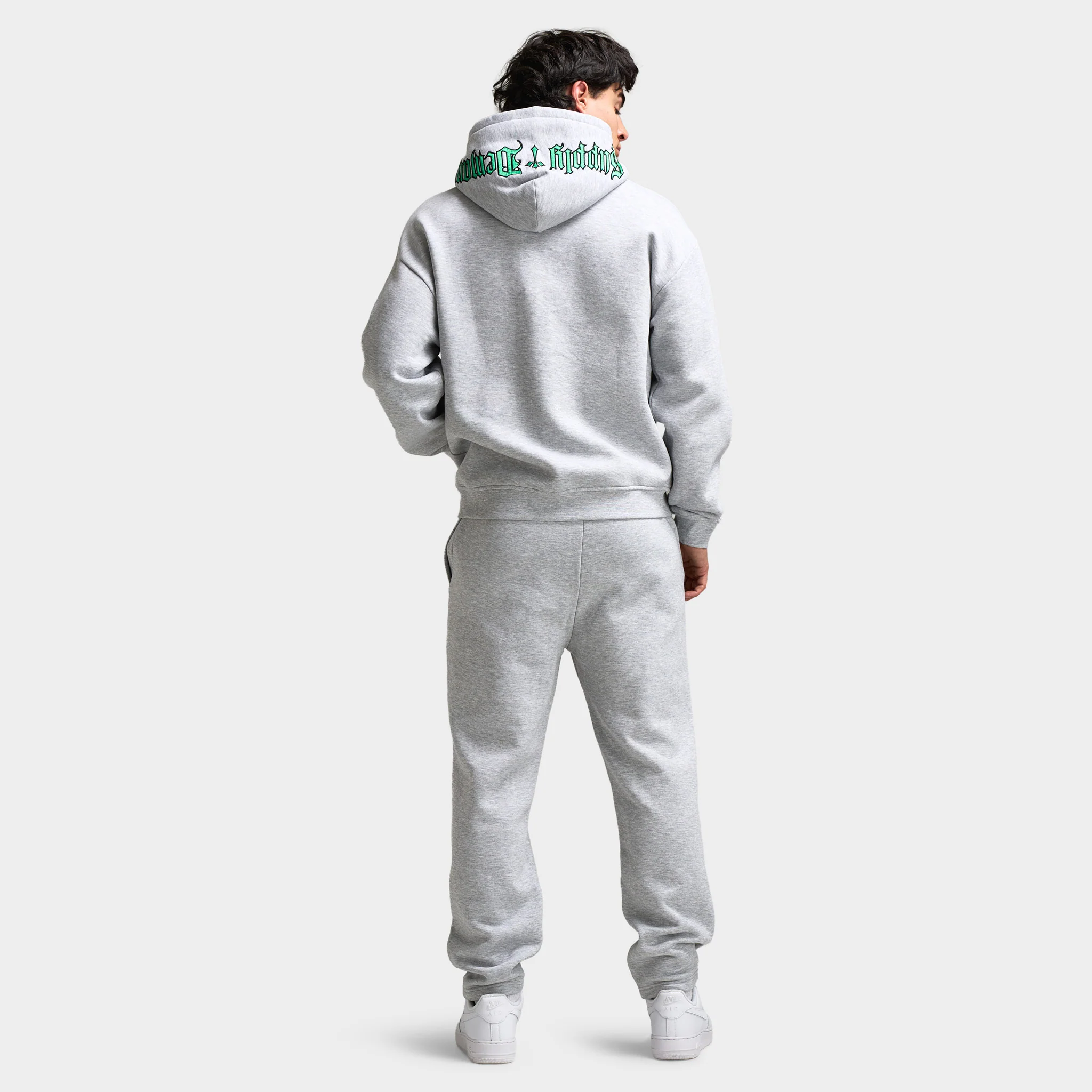 Supply & Demand Atomic Full Zip Hoodie / Light Grey Marl - Image 5