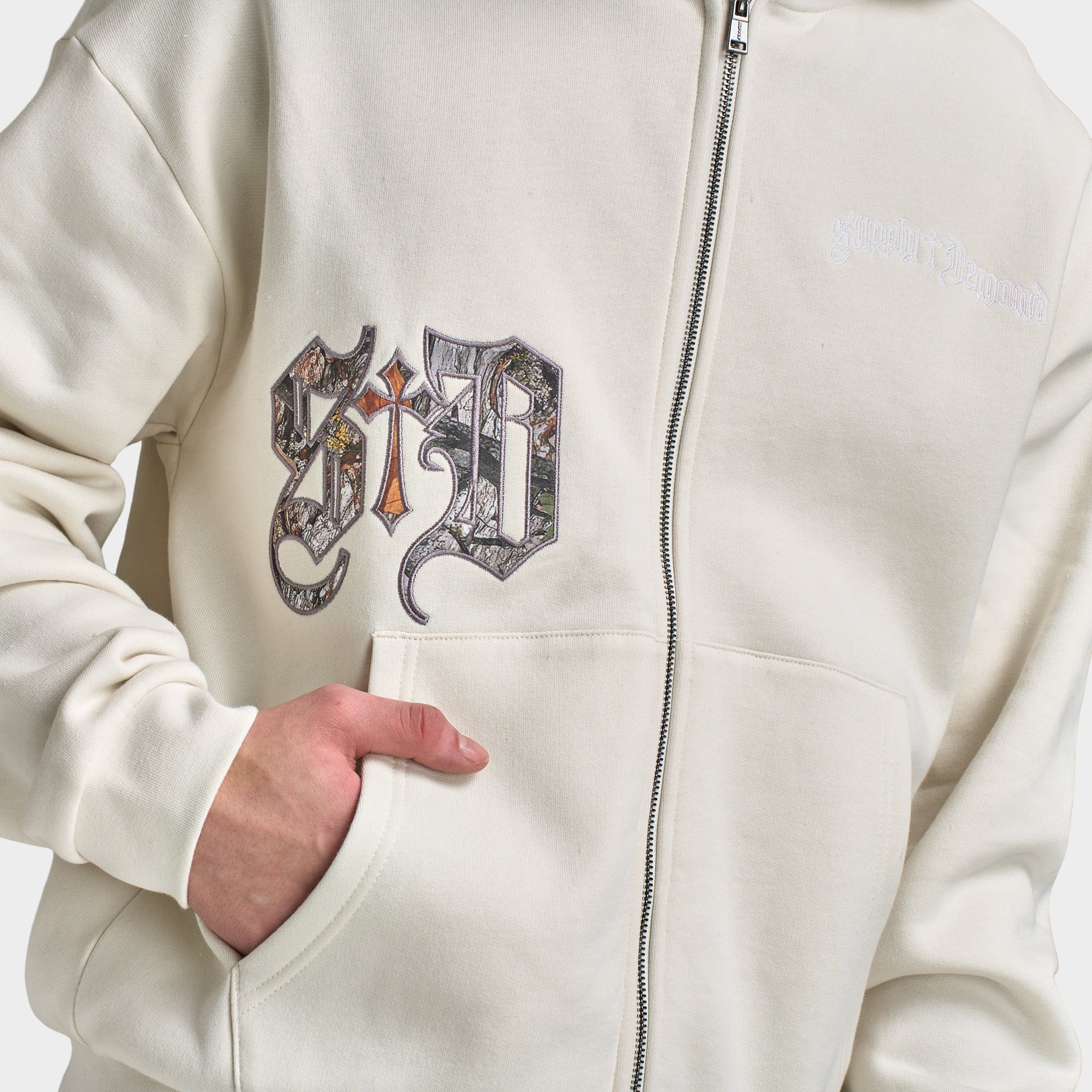Supply & Demand Atomic Full Zip Hoodie / Vaporous Gray - Image 3