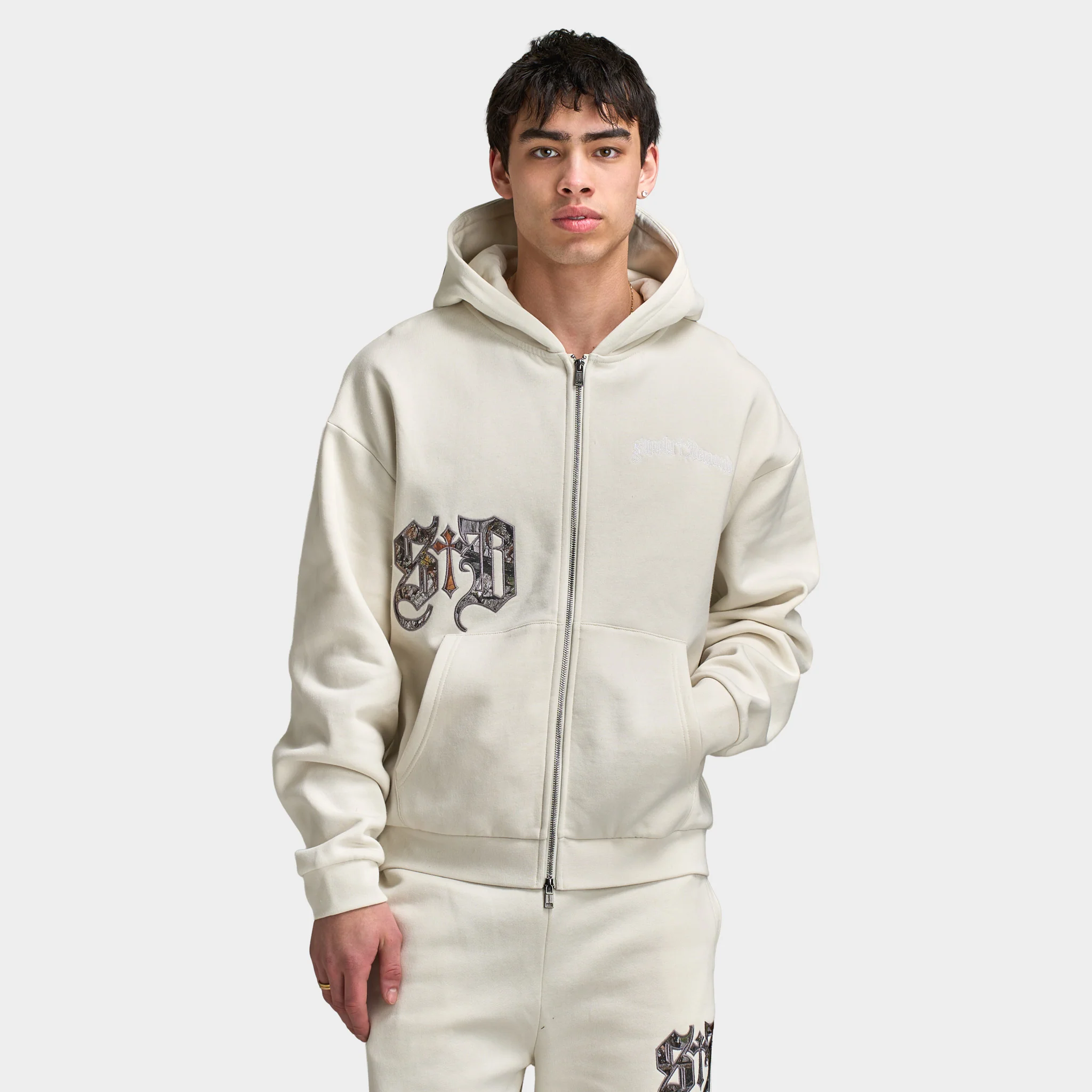 Supply & Demand Atomic Full Zip Hoodie / Vaporous Gray - Image 5