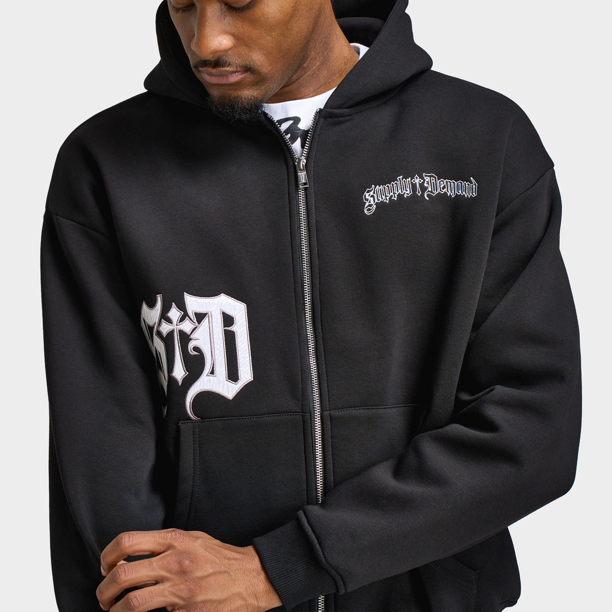 Supply & Demand Atomic Zip Up Hoodie / Black - Image 3