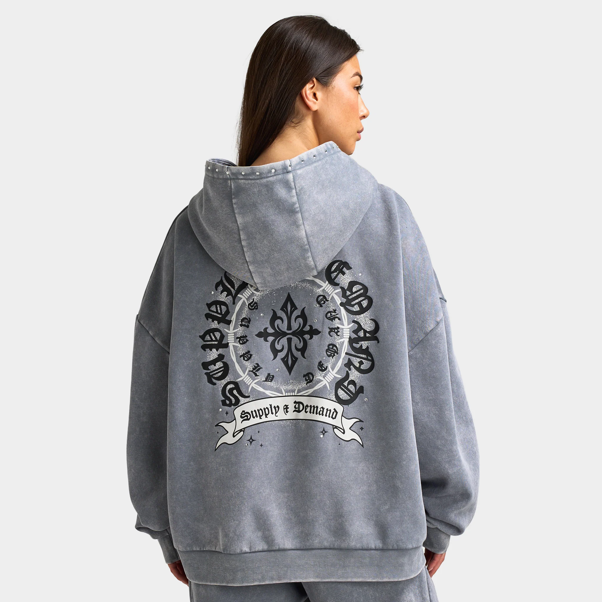 Supply & Demand Celtic Full-Zip Hoodie / Gray Shingles - Image 2