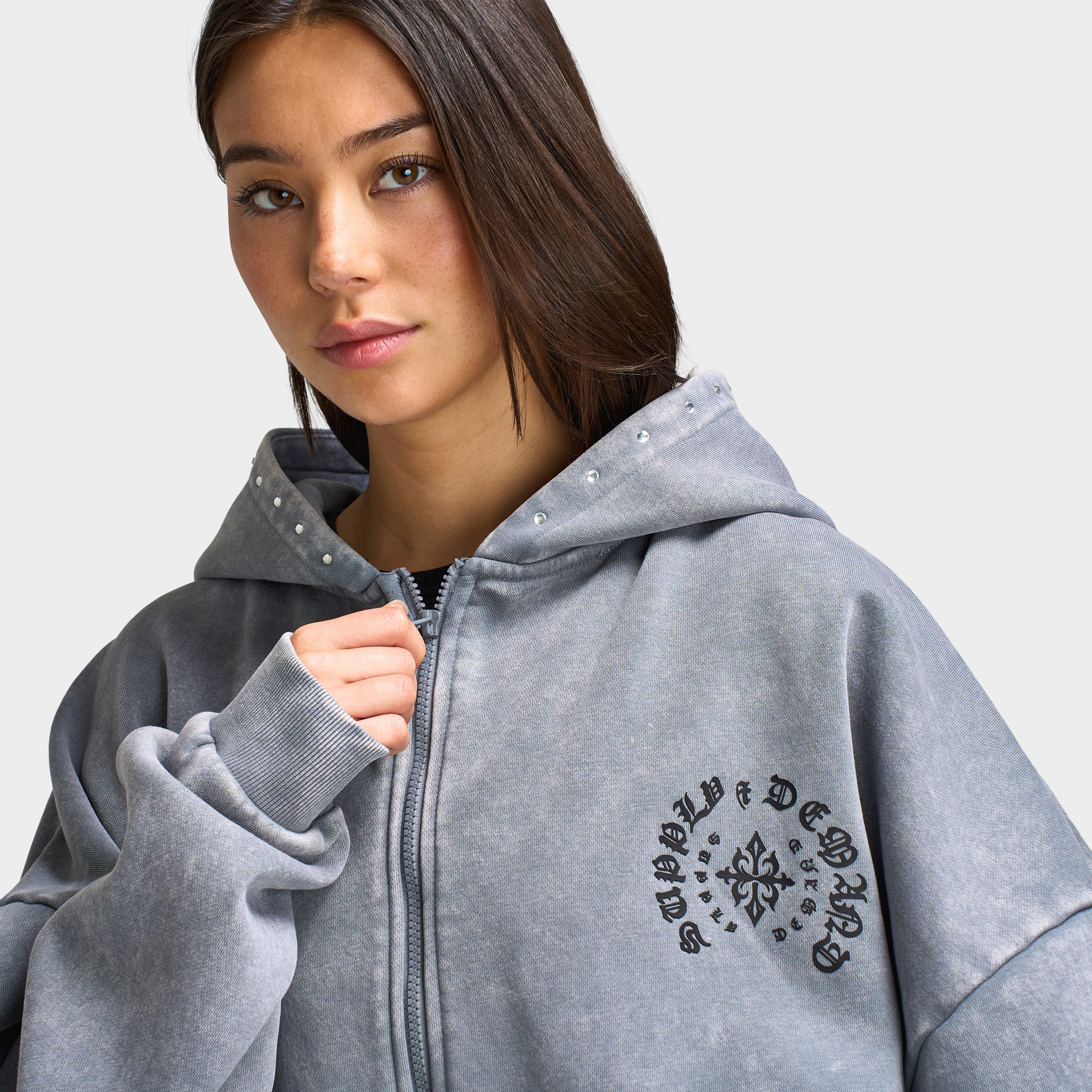 Supply & Demand Celtic Full-Zip Hoodie / Gray Shingles - Image 3