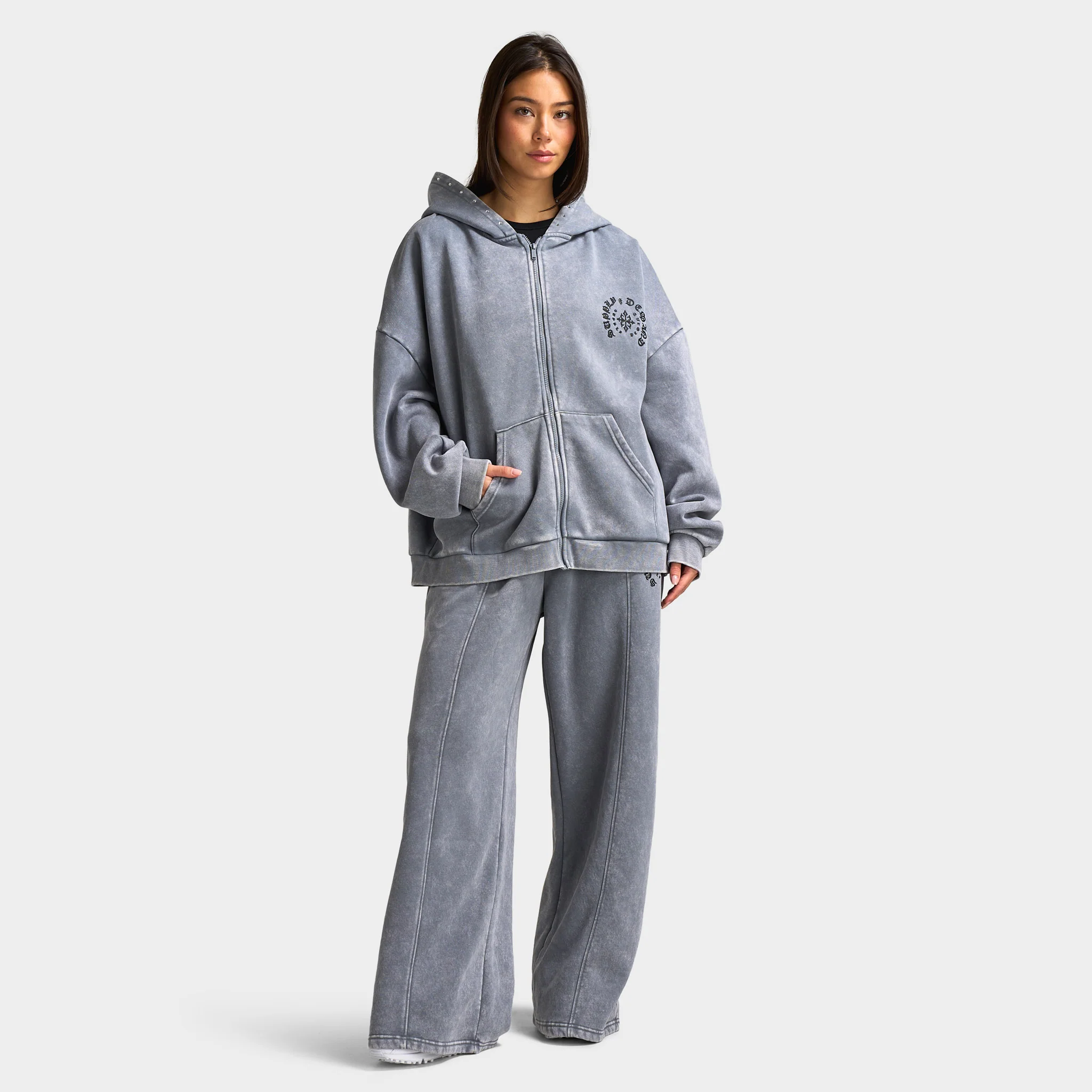 Supply & Demand Celtic Full-Zip Hoodie / Gray Shingles - Image 5