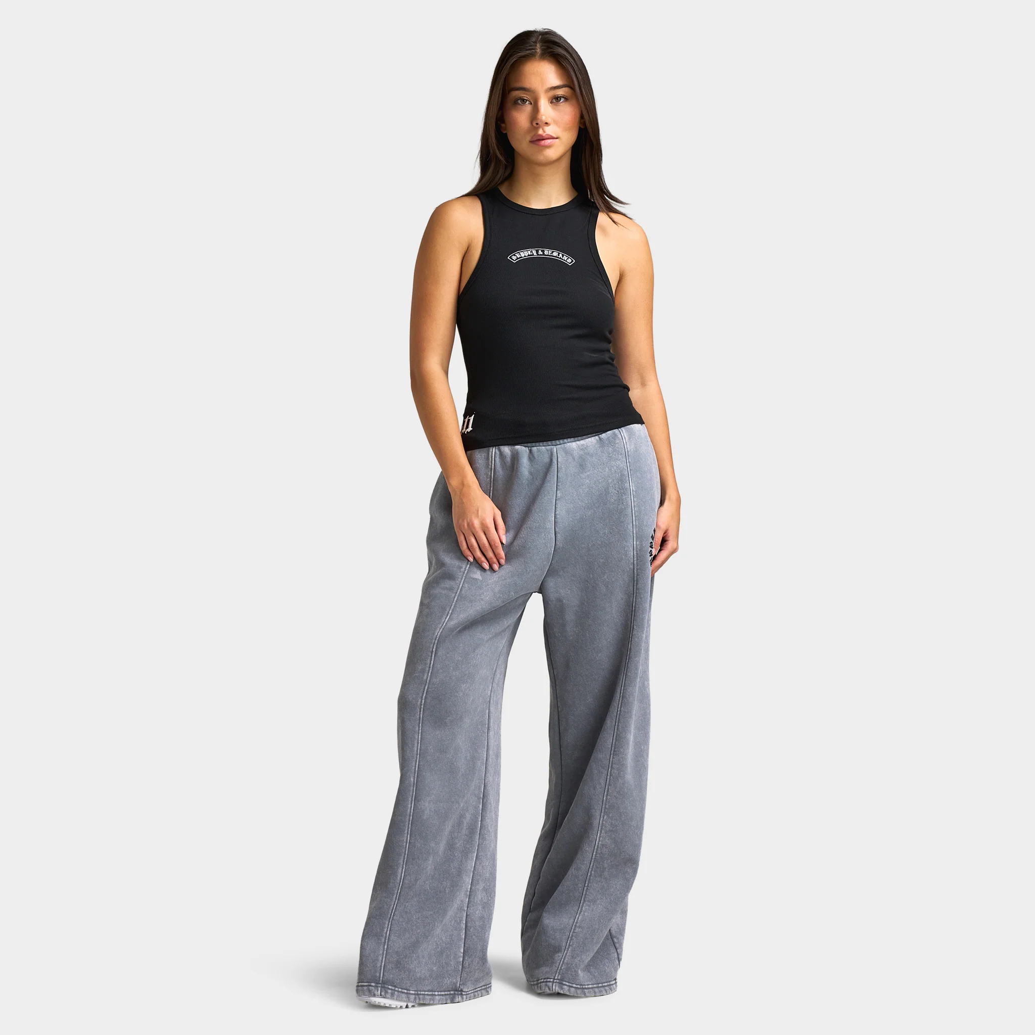 Supply & Demand Celtic Wide Joggers / Washed Light Grey - Image 6