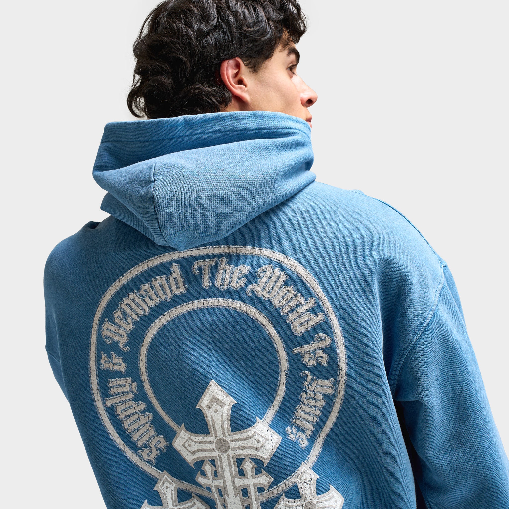 Supply & Demand Crosses Hoodie / Copen Blue - Image 4