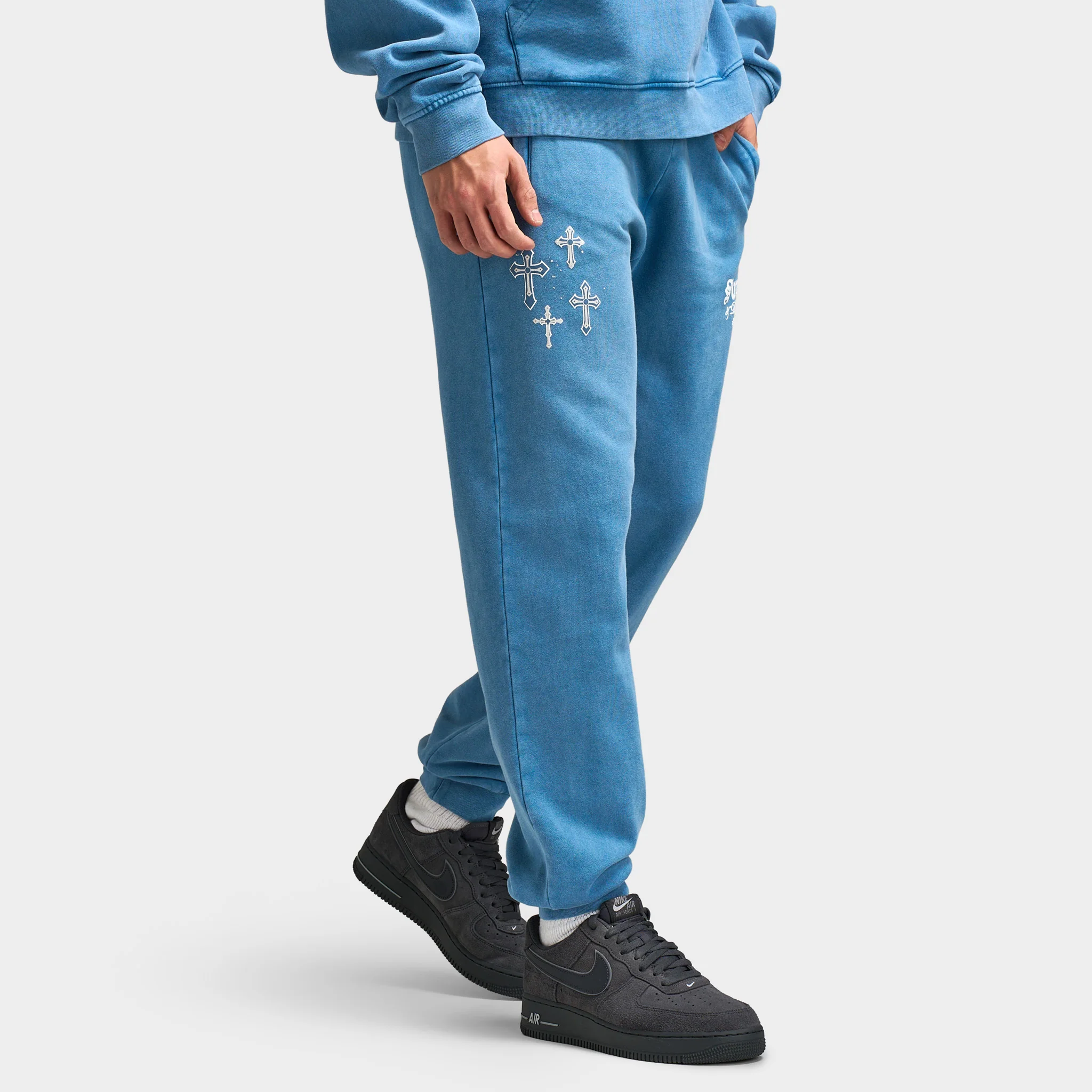 Supply & Demand Crosses Joggers / Copen Blue - Image 2