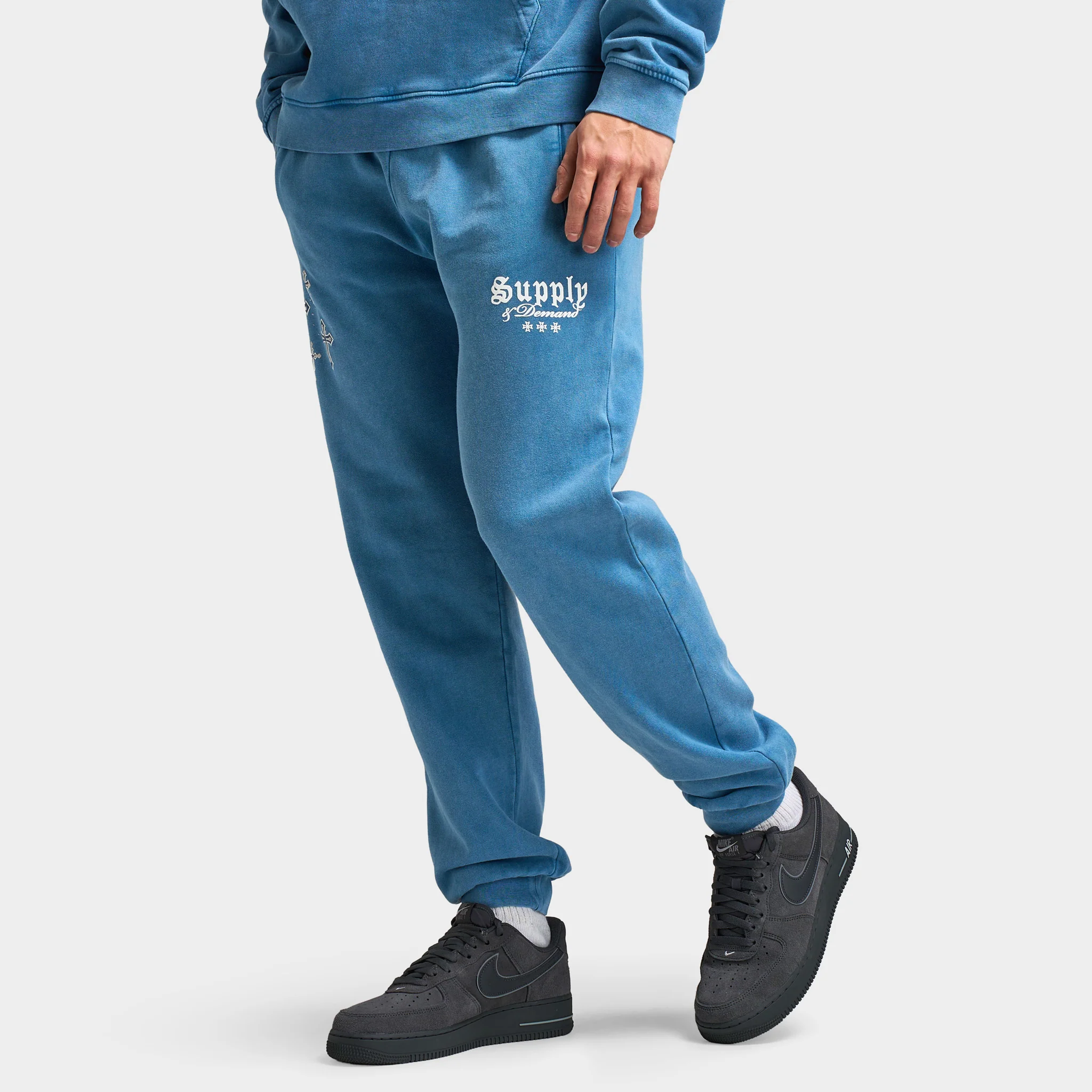 Supply & Demand Crosses Joggers / Copen Blue - Image 3