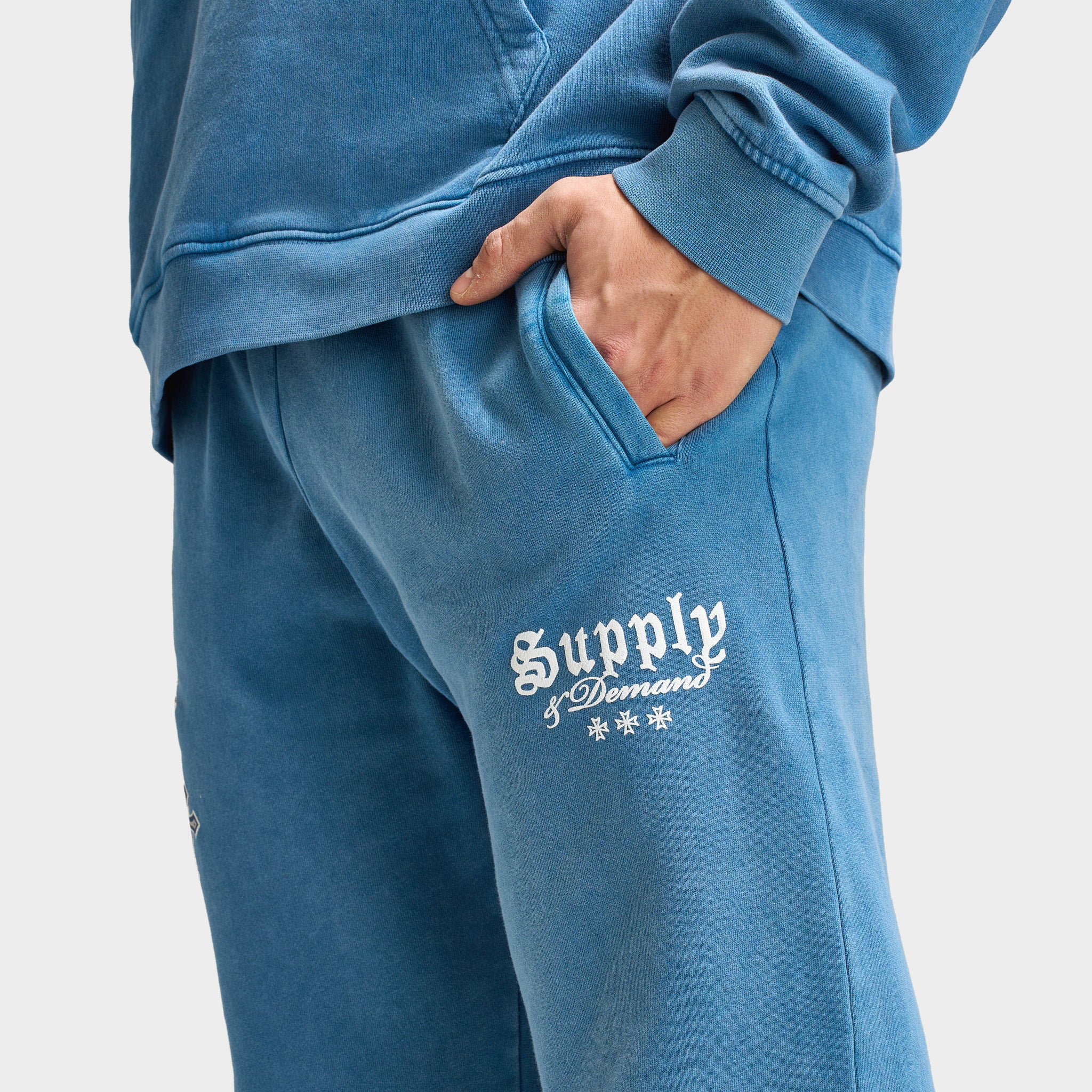 Supply & Demand Crosses Joggers / Copen Blue - Image 5