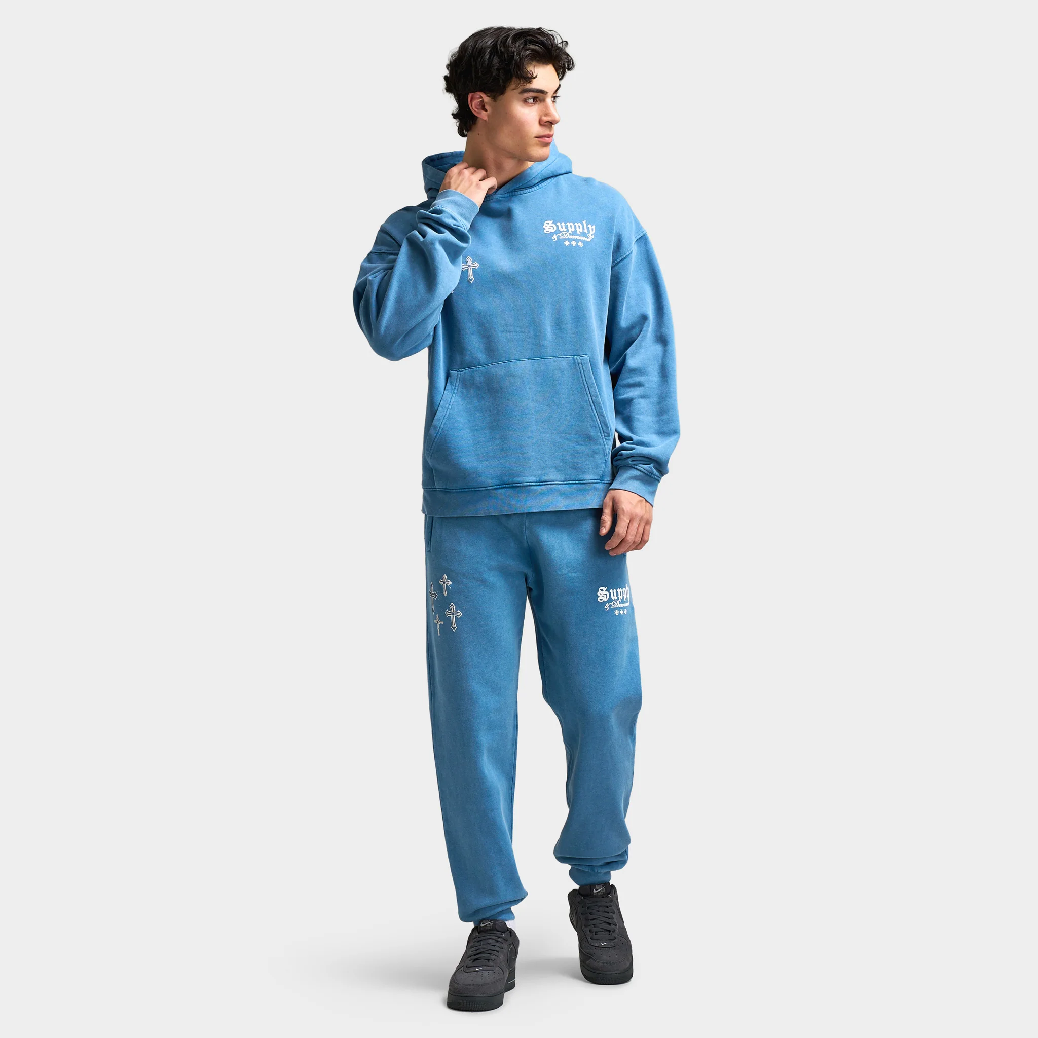 Supply & Demand Crosses Joggers / Copen Blue - Image 6