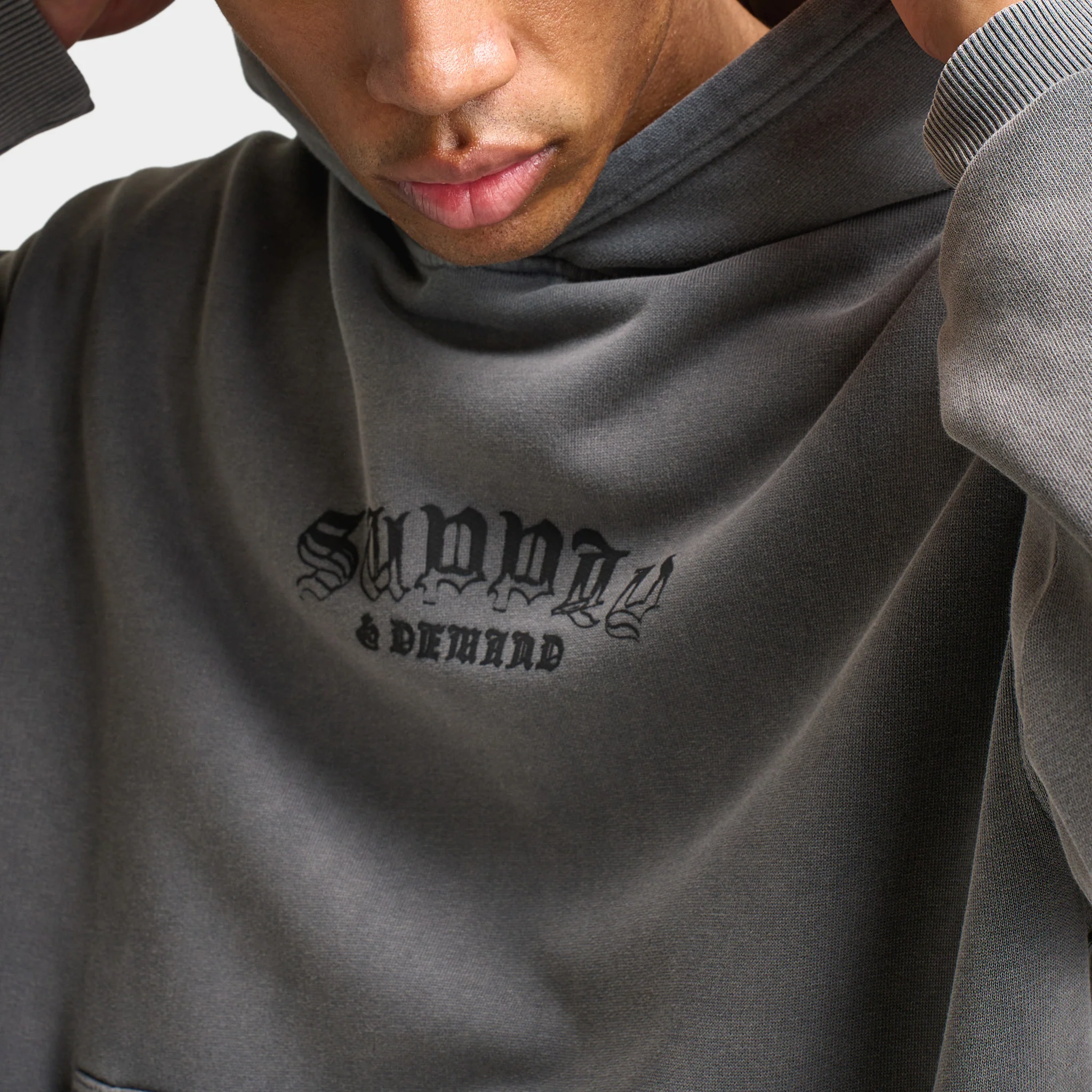 Supply & Demand Dagga Hoodie / Washed Iron Gate - Image 4