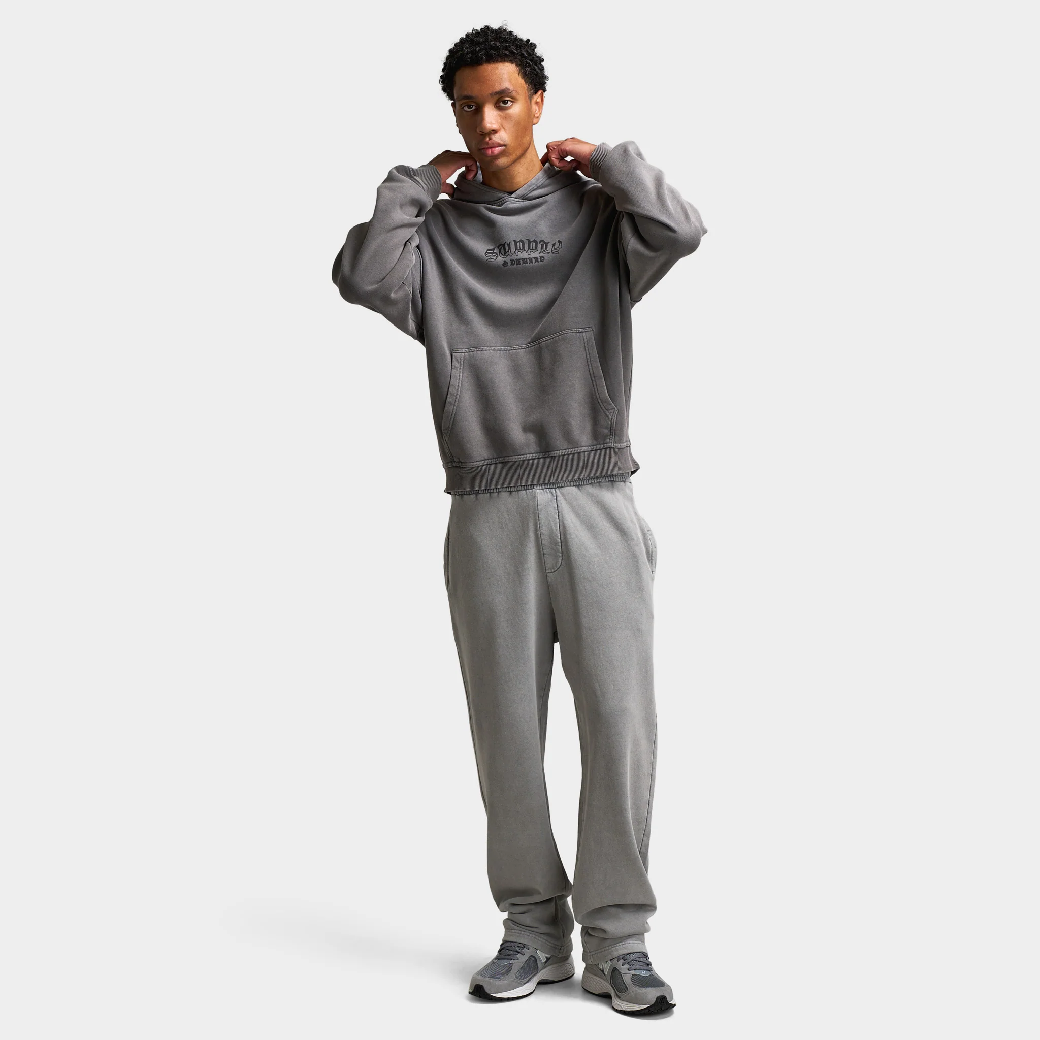 Supply & Demand Dagga Hoodie / Washed Iron Gate - Image 6