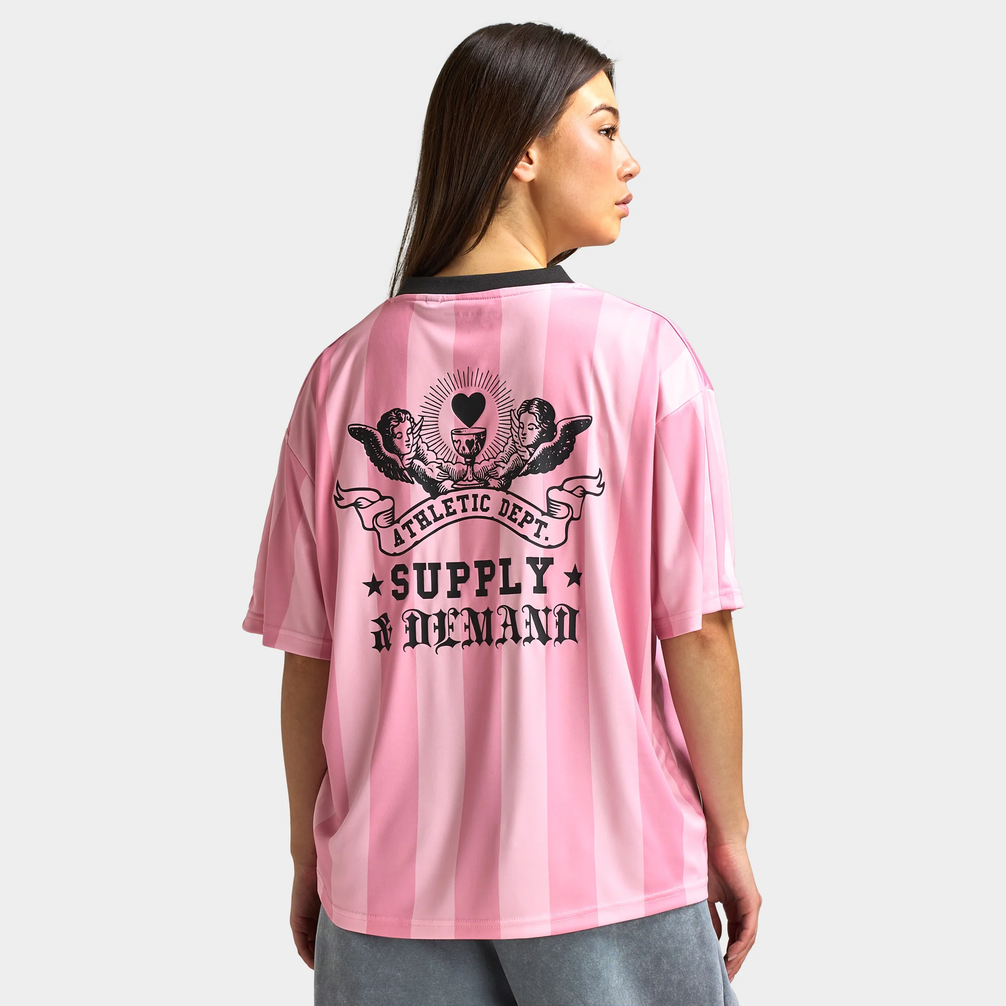Supply & Demand Dept Footy Top / Sea Pink - Image 2