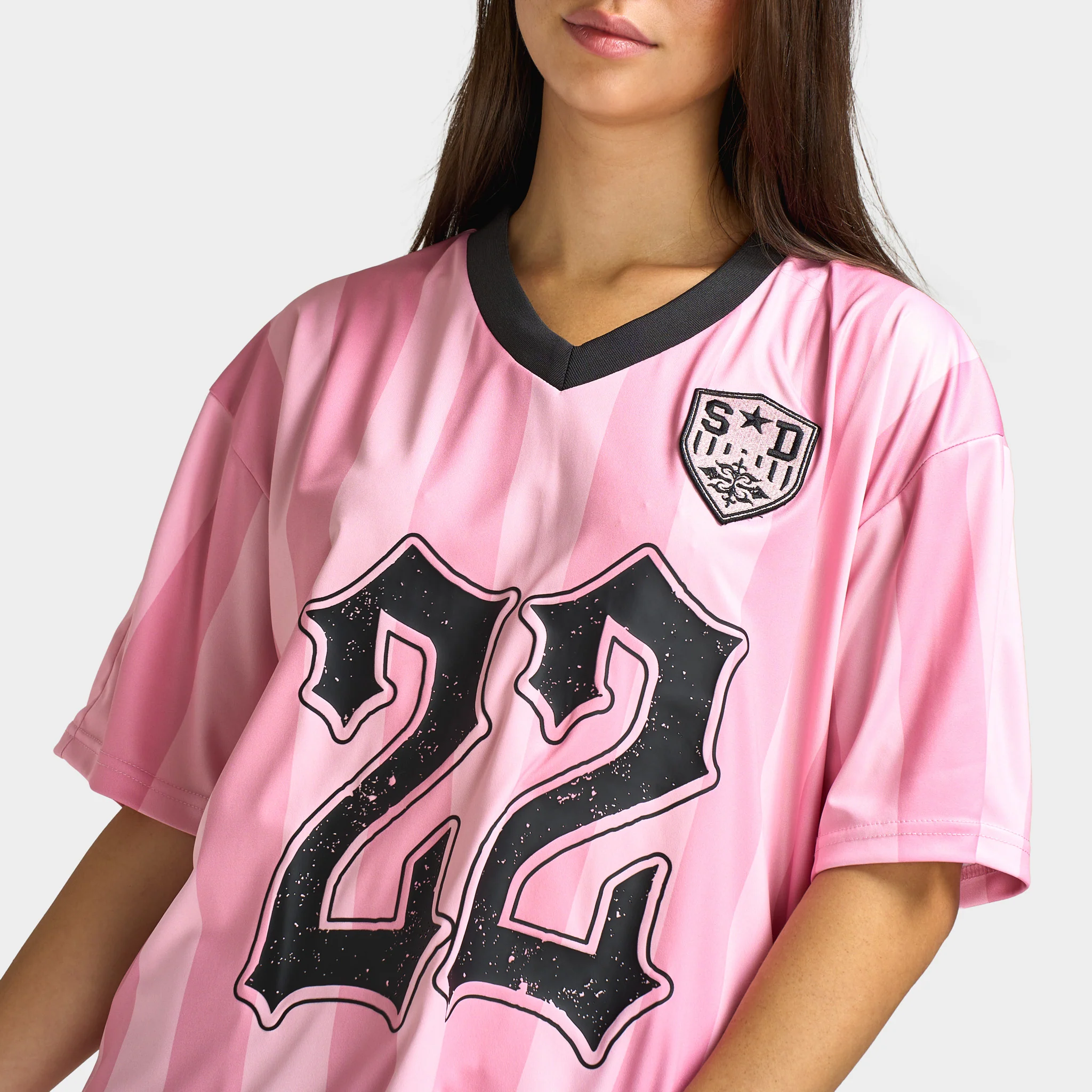 Supply & Demand Dept Footy Top / Sea Pink - Image 3