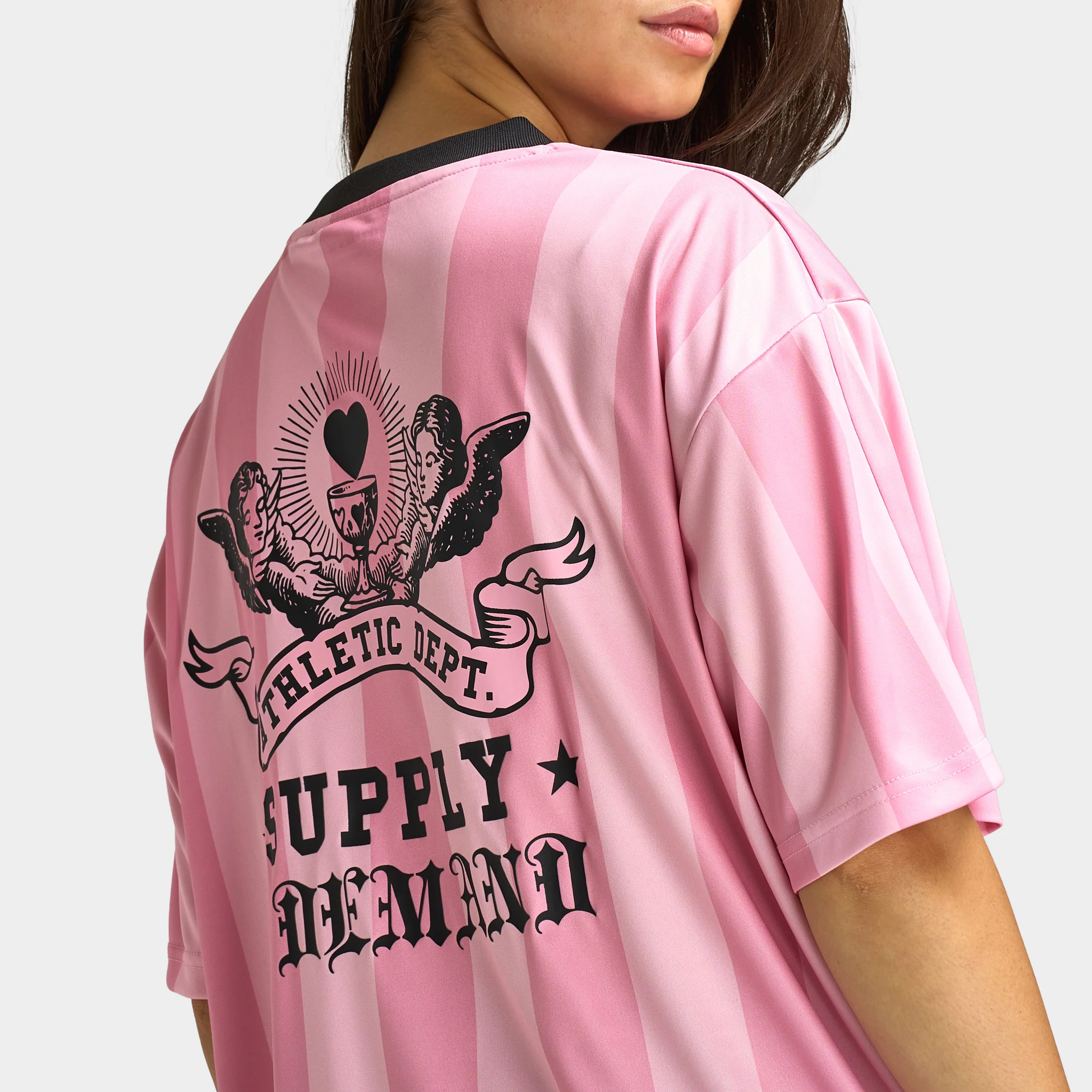Supply & Demand Dept Footy Top / Sea Pink - Image 4