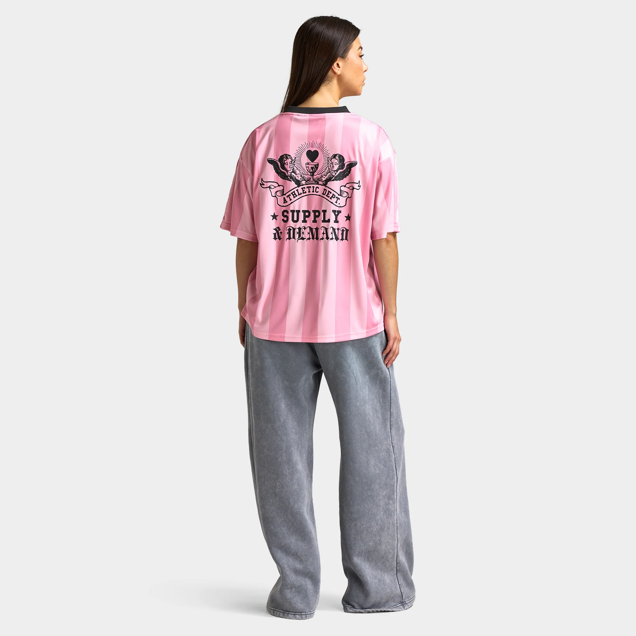 Supply & Demand Dept Footy Top / Sea Pink - Image 6