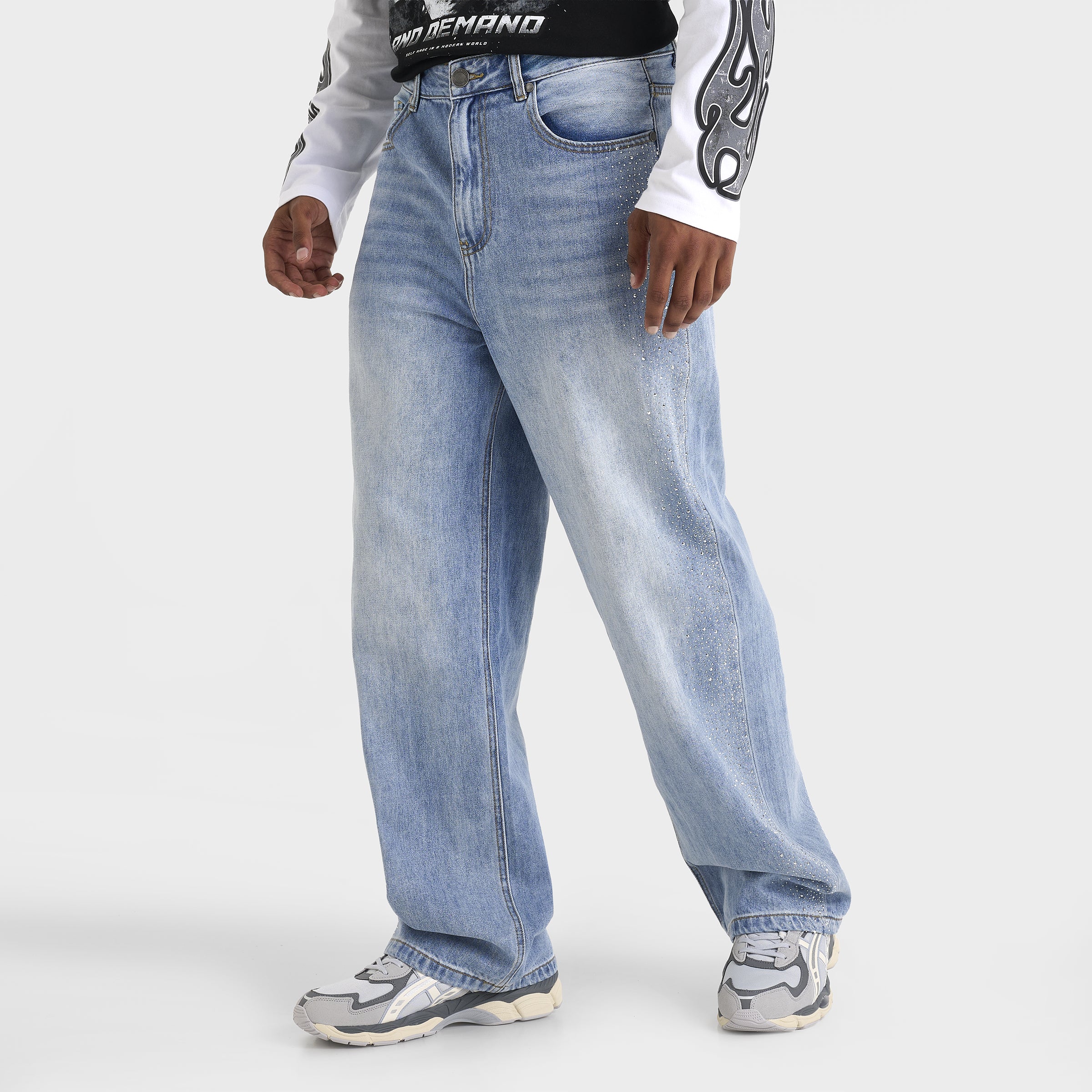 Supply & Demand Diamond Jeans / Washed Denim Blue - Image 3