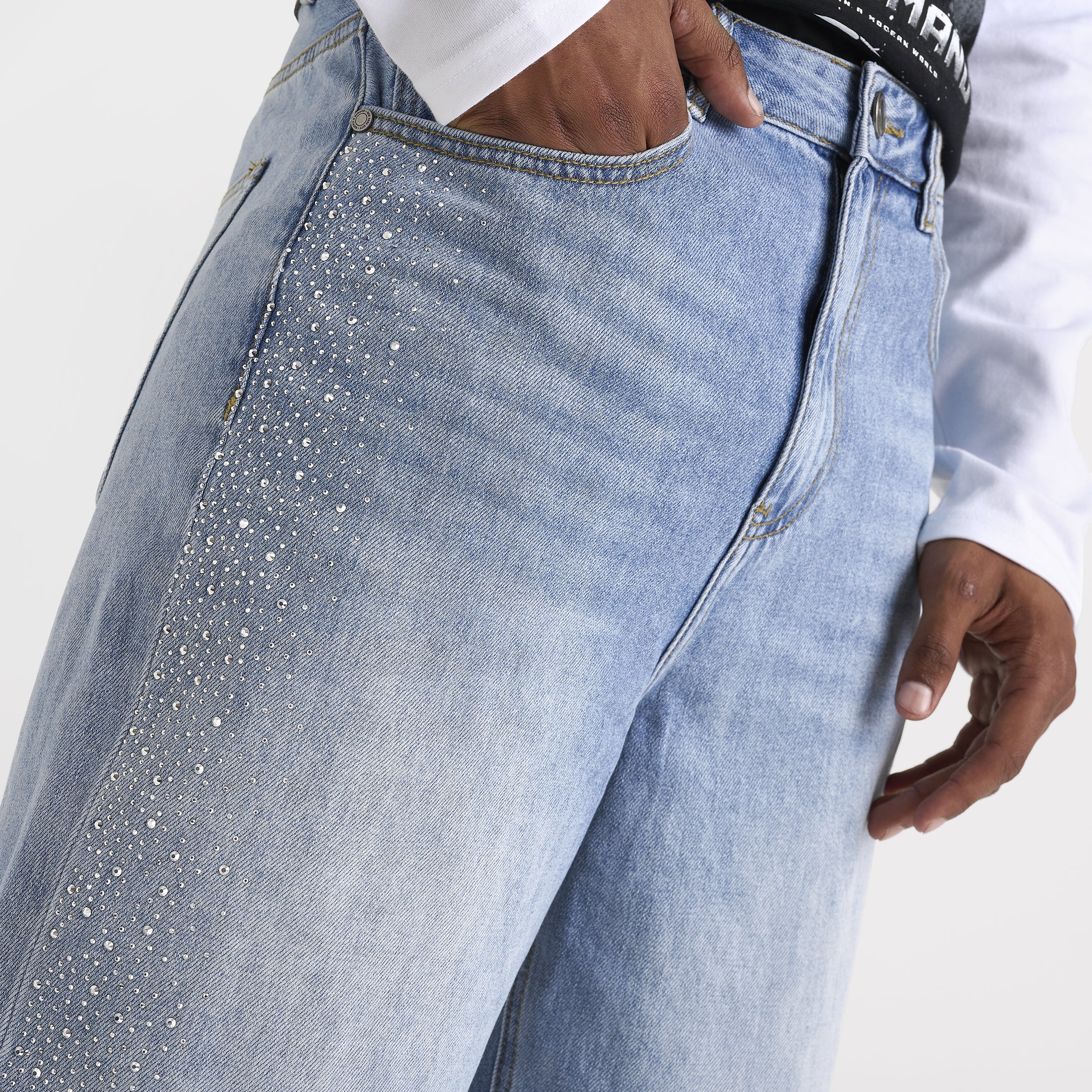 Supply & Demand Diamond Jeans / Washed Denim Blue - Image 5