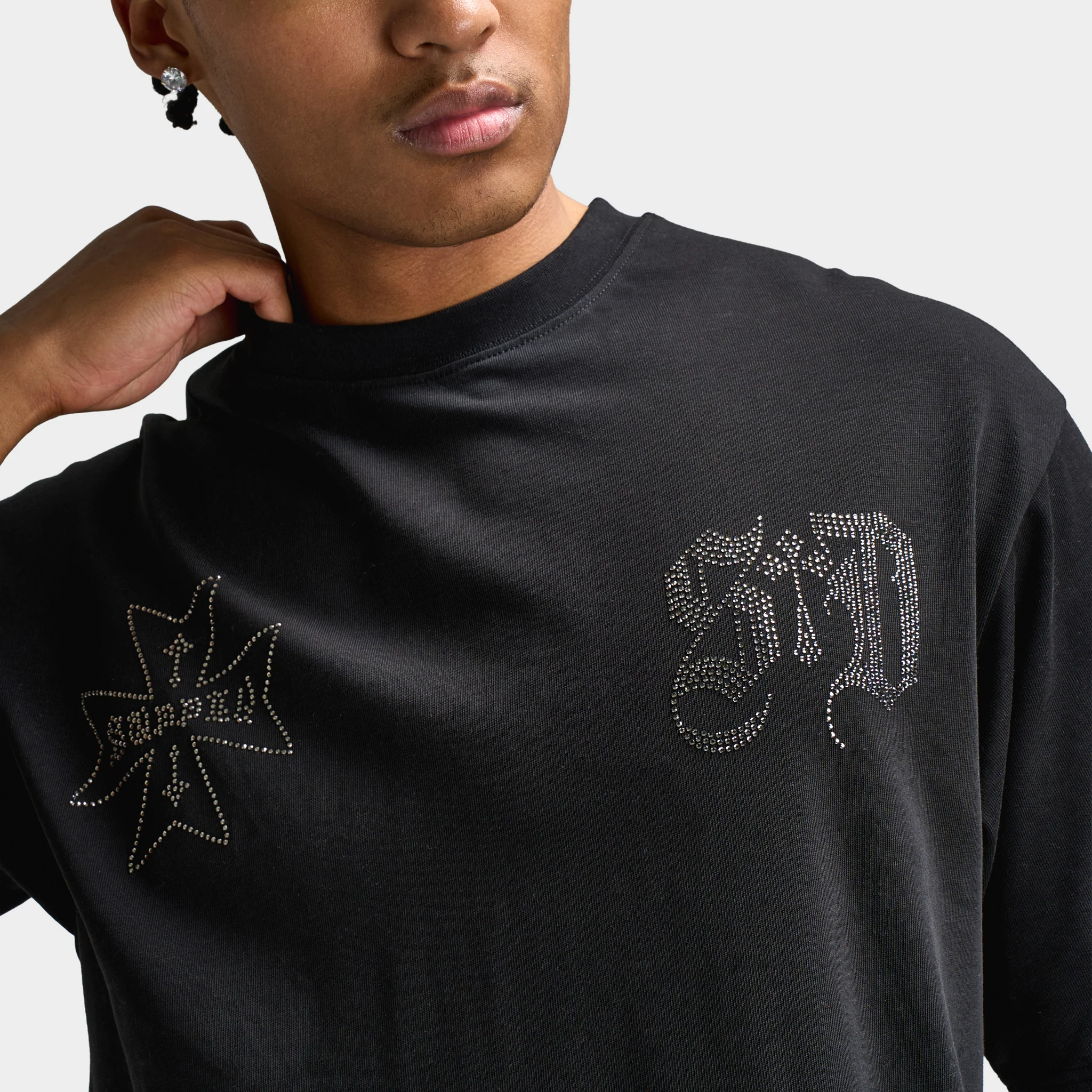 Supply & Demand Dust Graphic T-Shirt / Black - Image 5