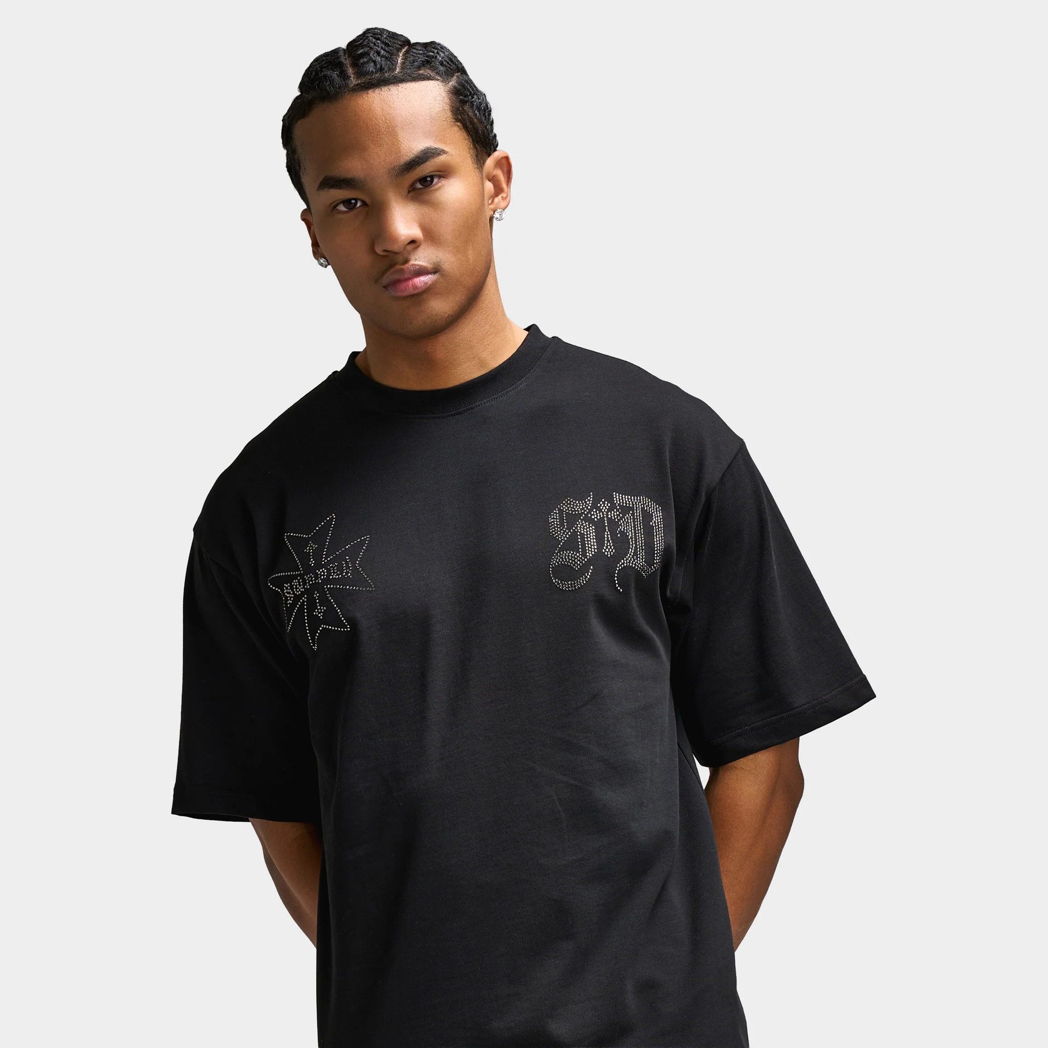 Supply & Demand Dust Graphic T-Shirt / Black - Image 6