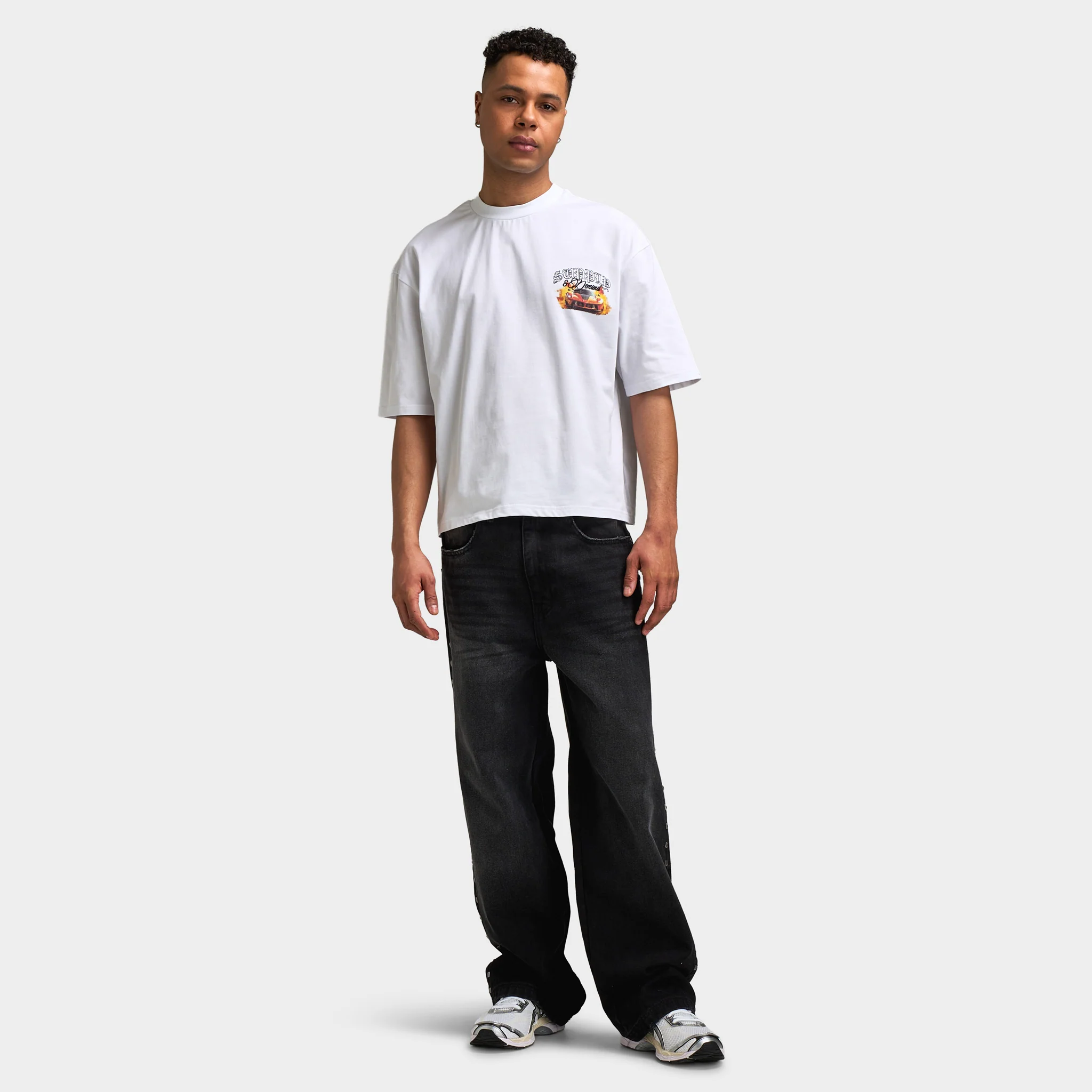 Supply & Demand Flagger T-Shirt / Optic White - Image 5