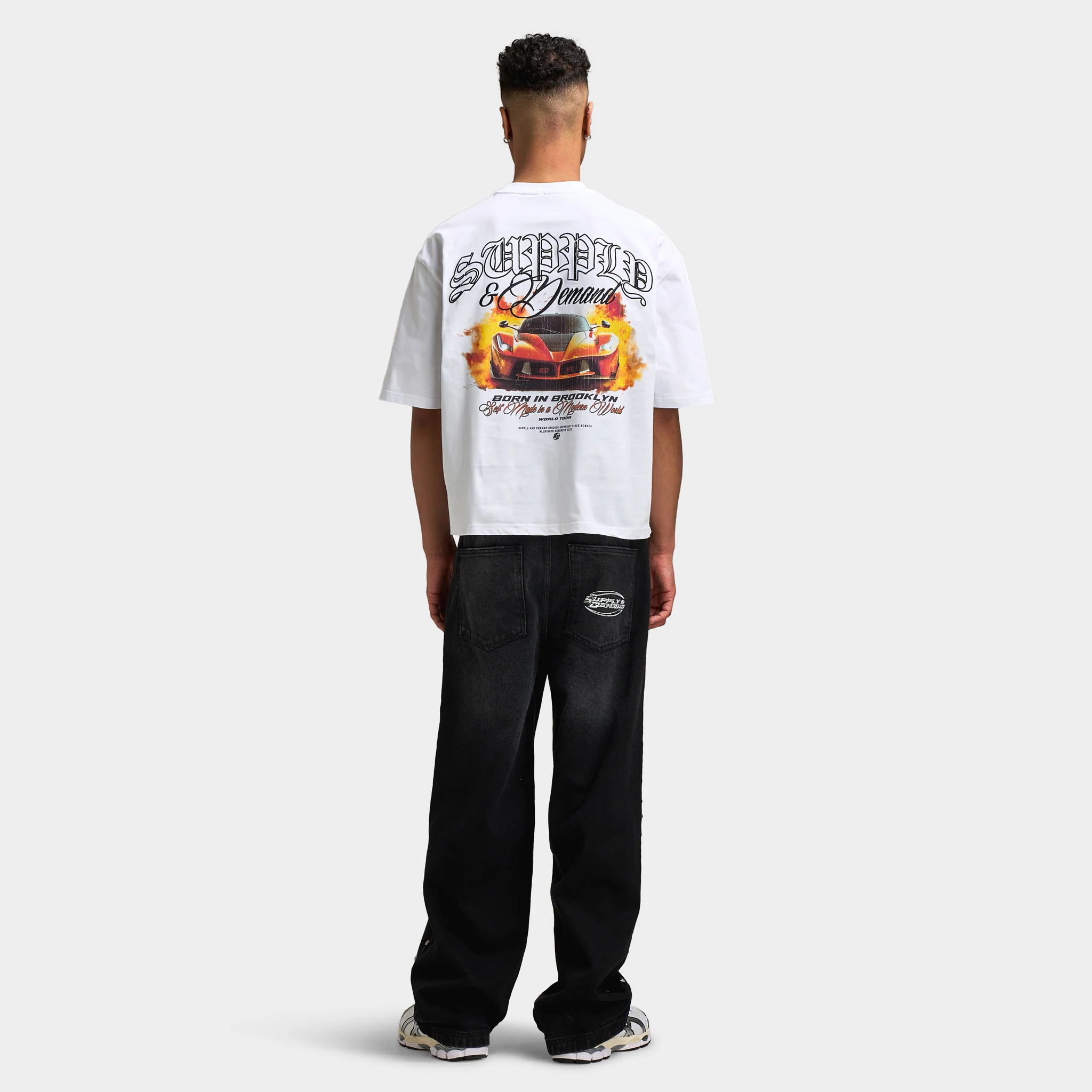 Supply & Demand Flagger T-Shirt / Optic White - Image 6