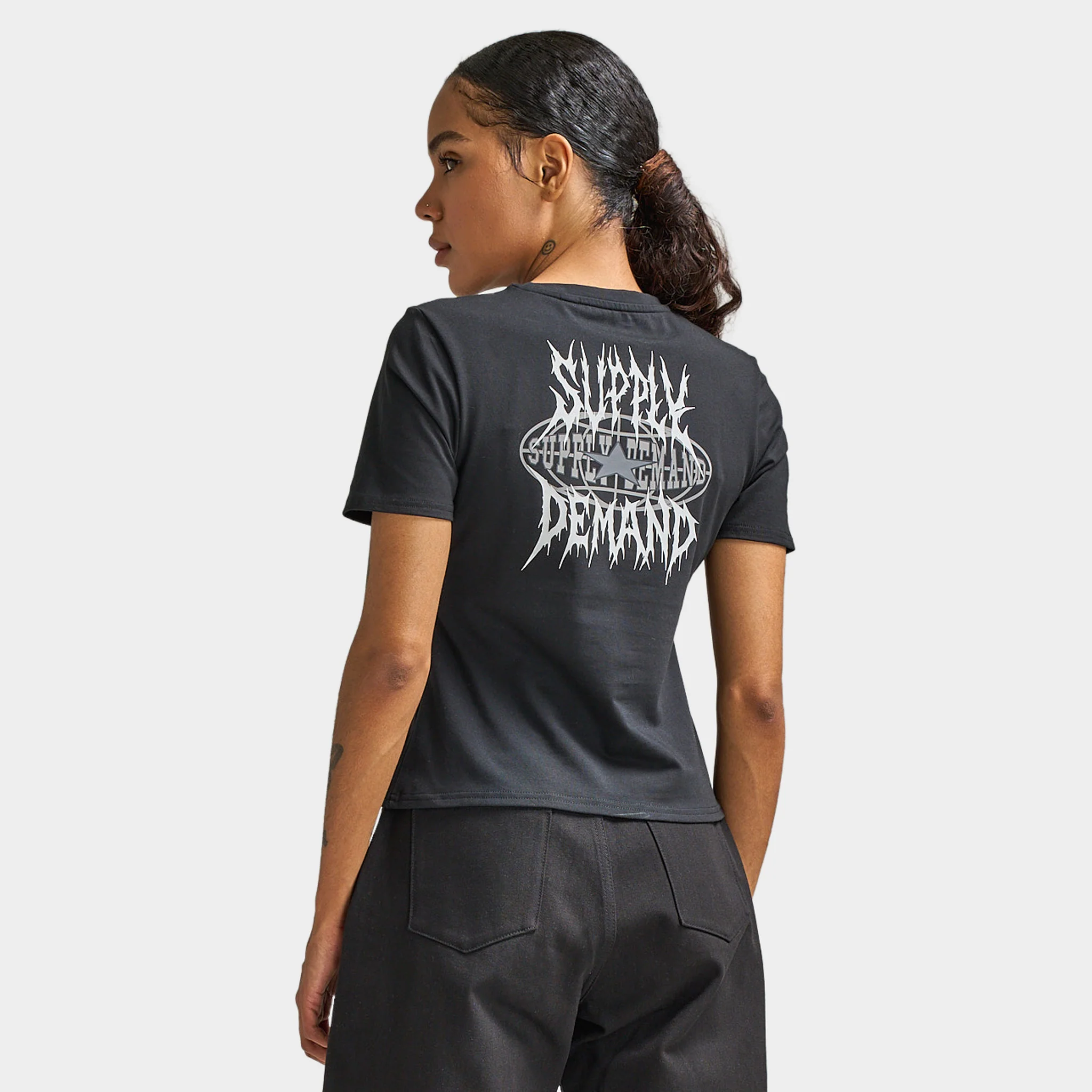 Supply & Demand Gothick T-Shirt / Black - Image 2