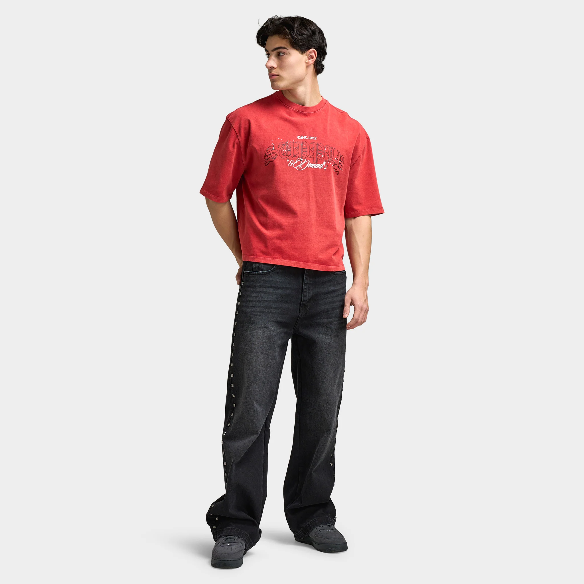 Supply & Demand Graphic T-Shirt / Jester Red - Image 6