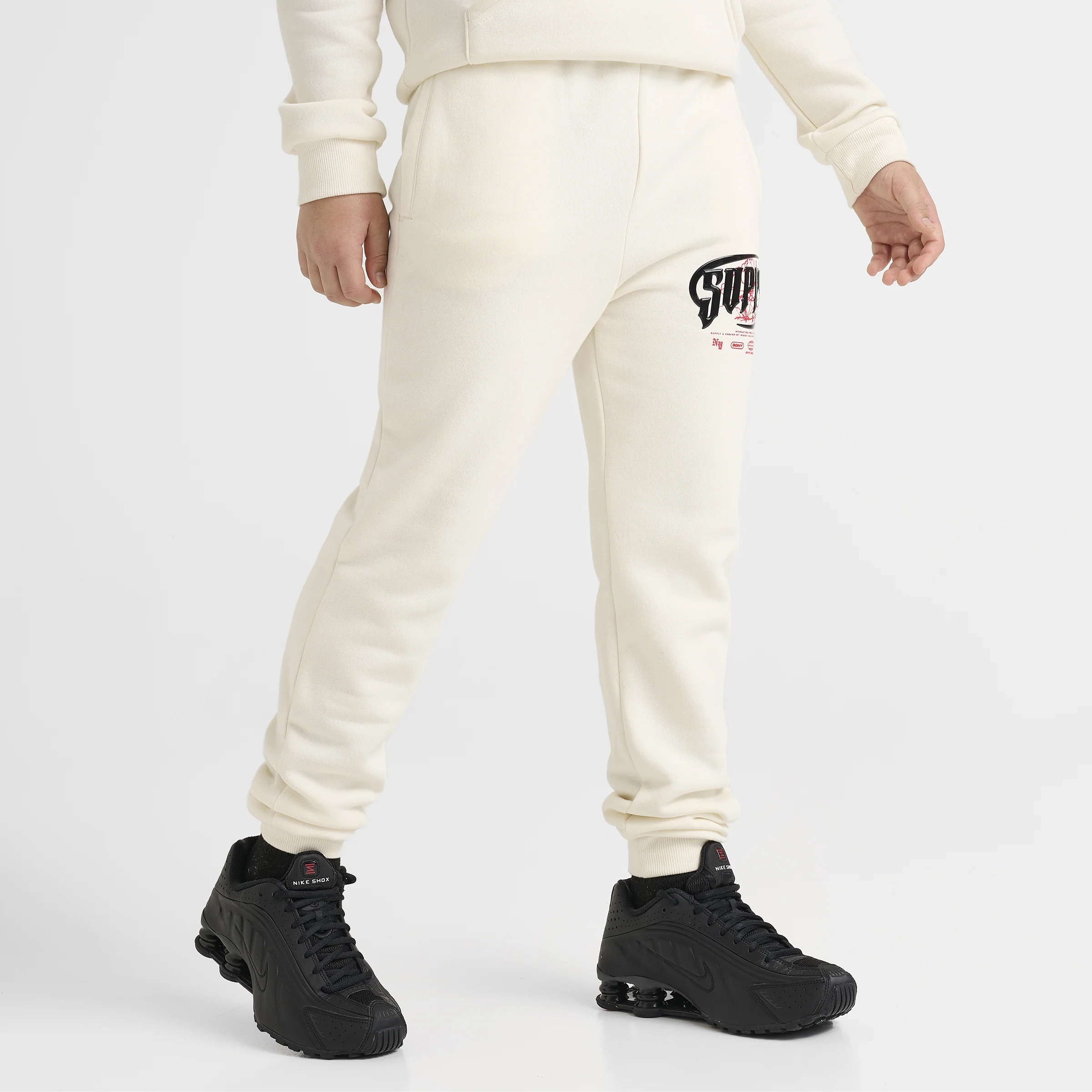 Supply & Demand Junior Boys' Chrome Jogger Pants Tofu / Chinese Red - Image 3