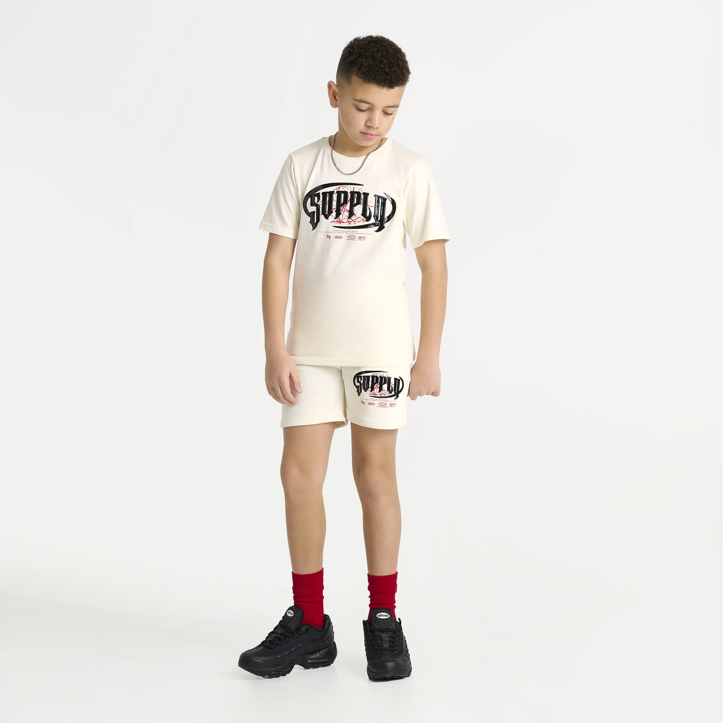 Supply & Demand Junior Boys' Chrome Short Tofu / Chinese Red - Image 5