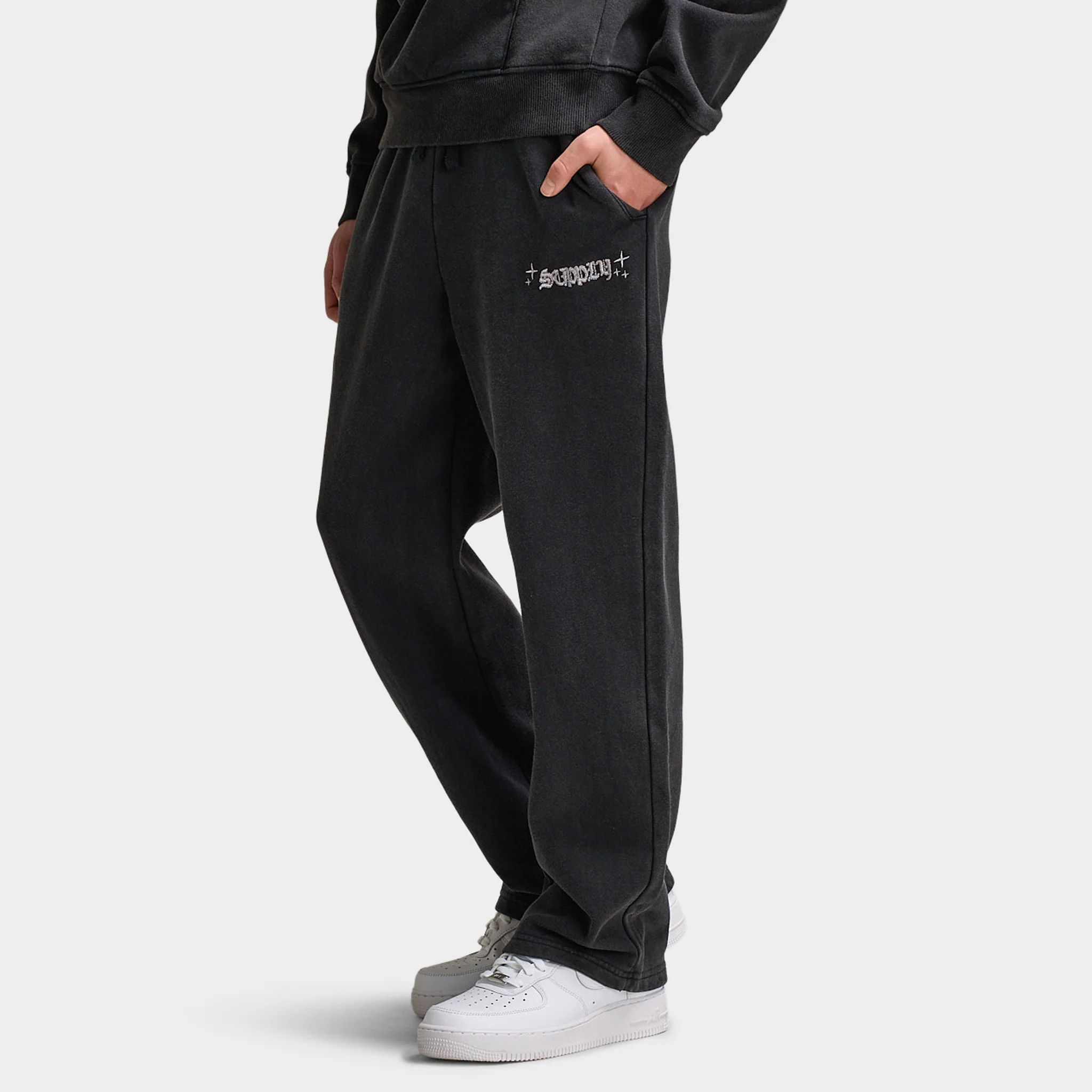 Supply & Demand Junior Boys' Quita Pants / Washed Black - Image 2