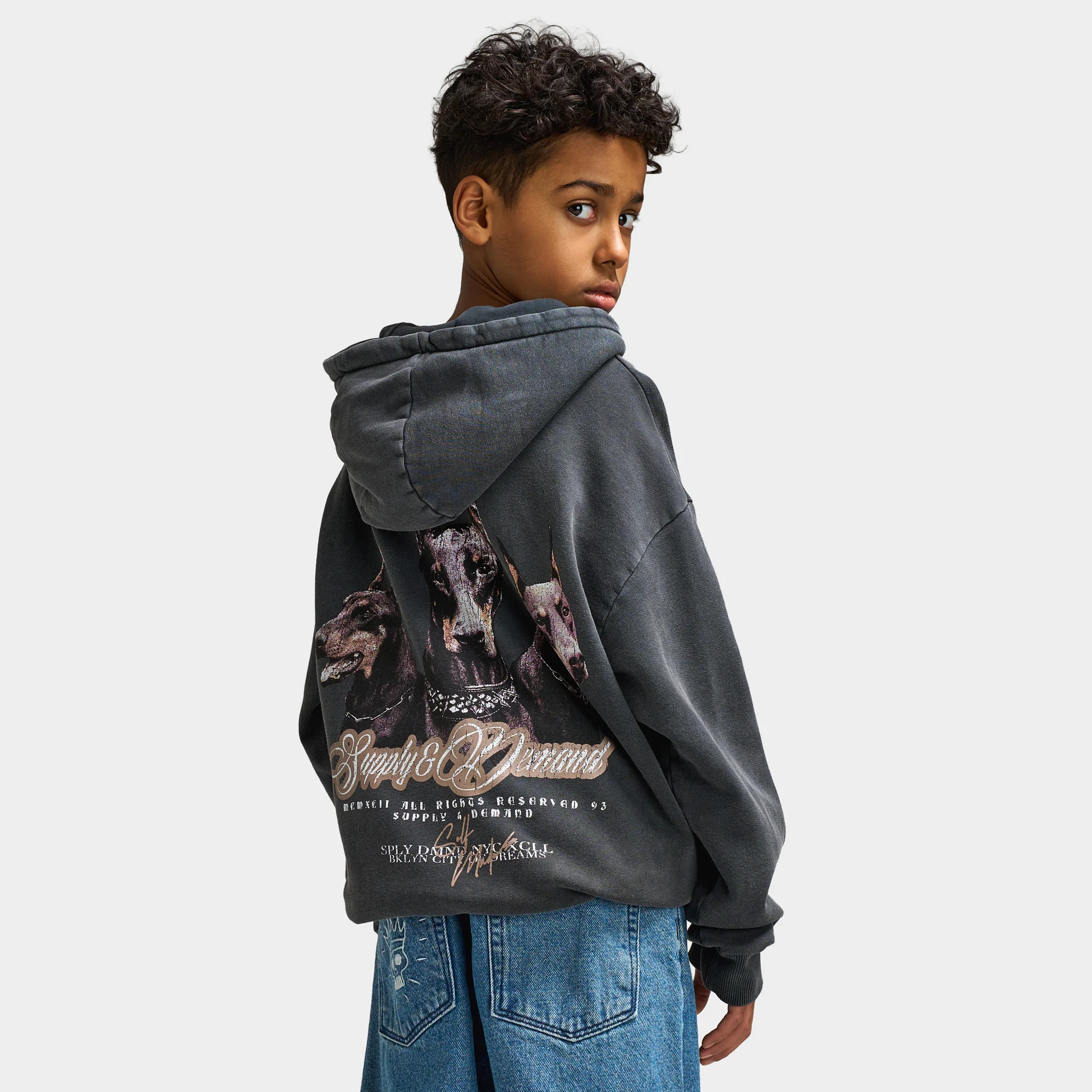 Supply & Demand Juniors' Brooke Hoodie / Black - Image 2