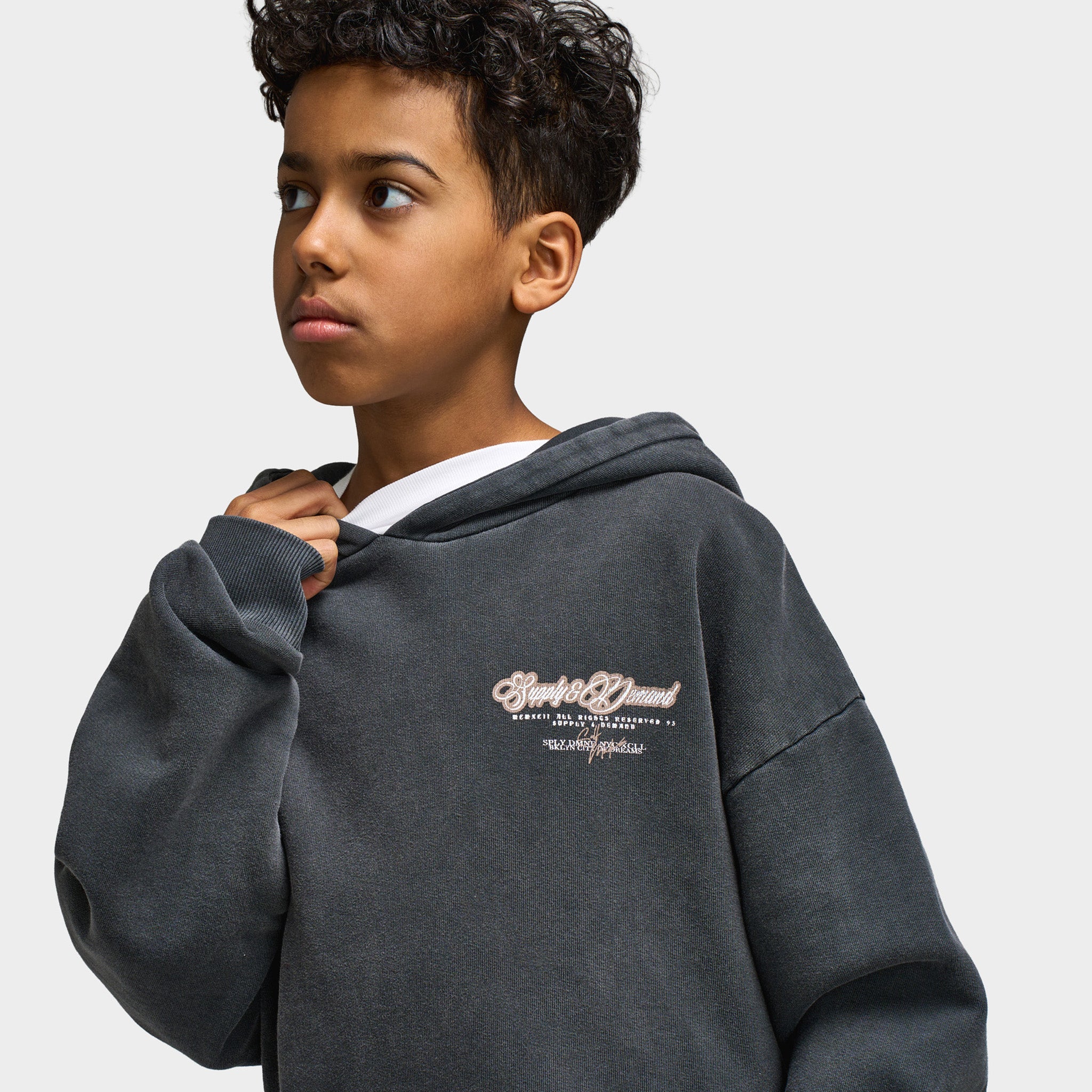 Supply & Demand Juniors' Brooke Hoodie / Black - Image 3