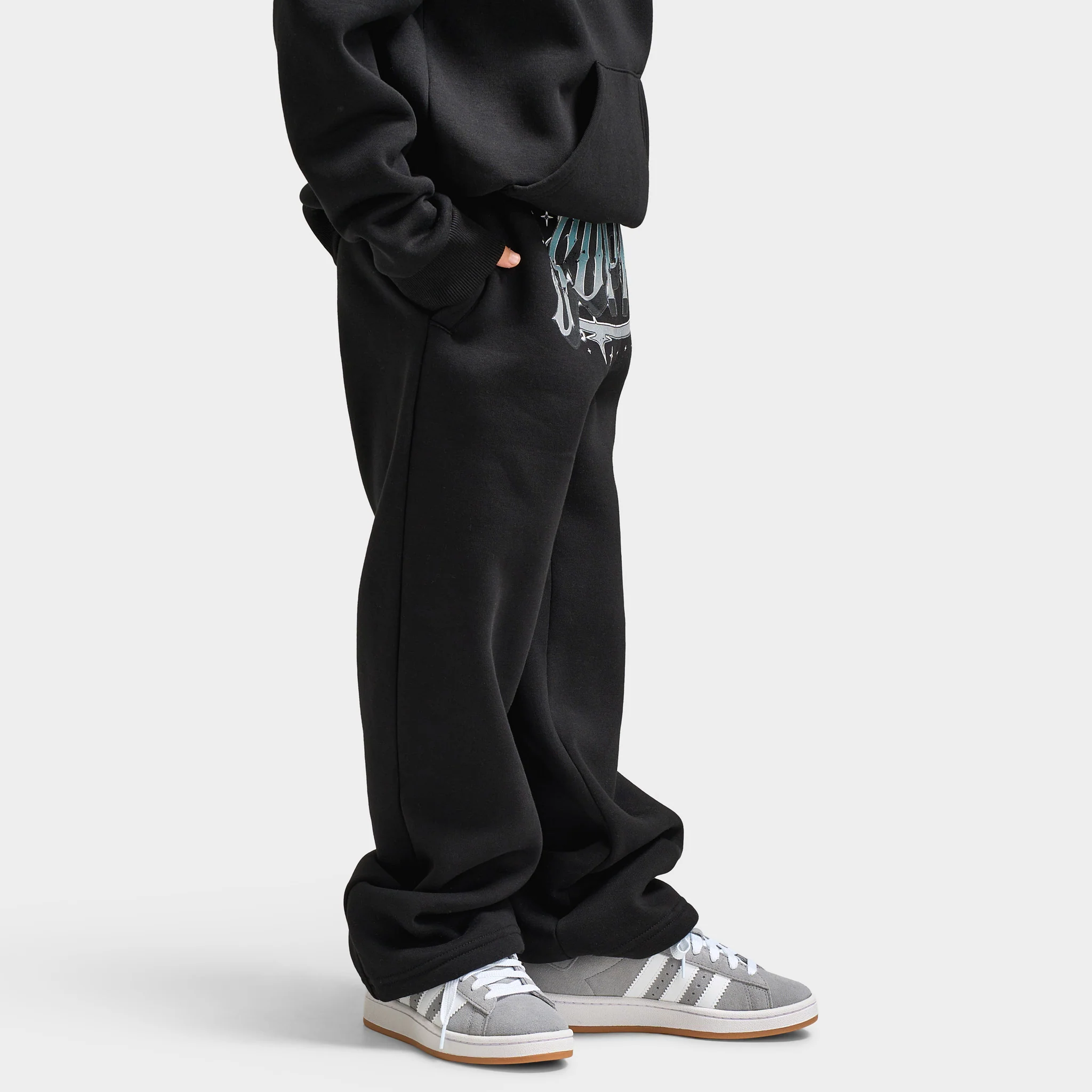 Supply & Demand Juniors' Chrome Star Pants / Black - Image 4