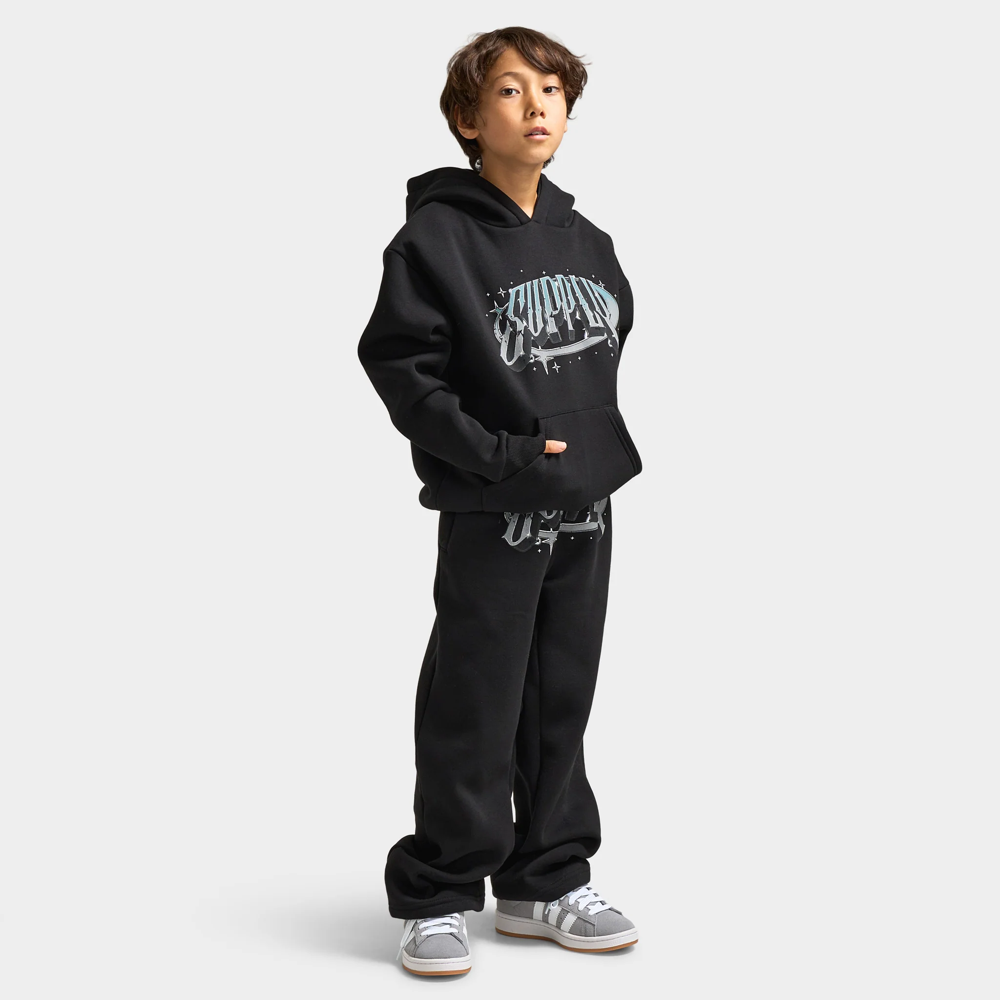 Supply & Demand Juniors' Chrome Star Pants / Black - Image 6