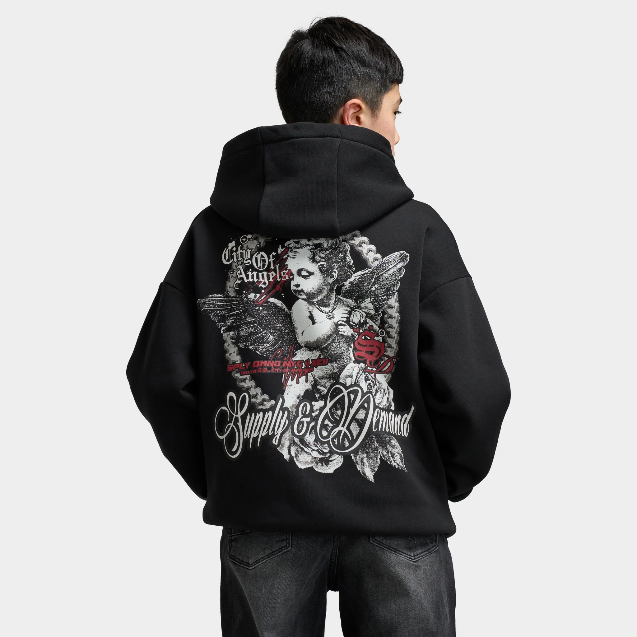 Supply & Demand Juniors Feller Hoodie / Black - Image 2