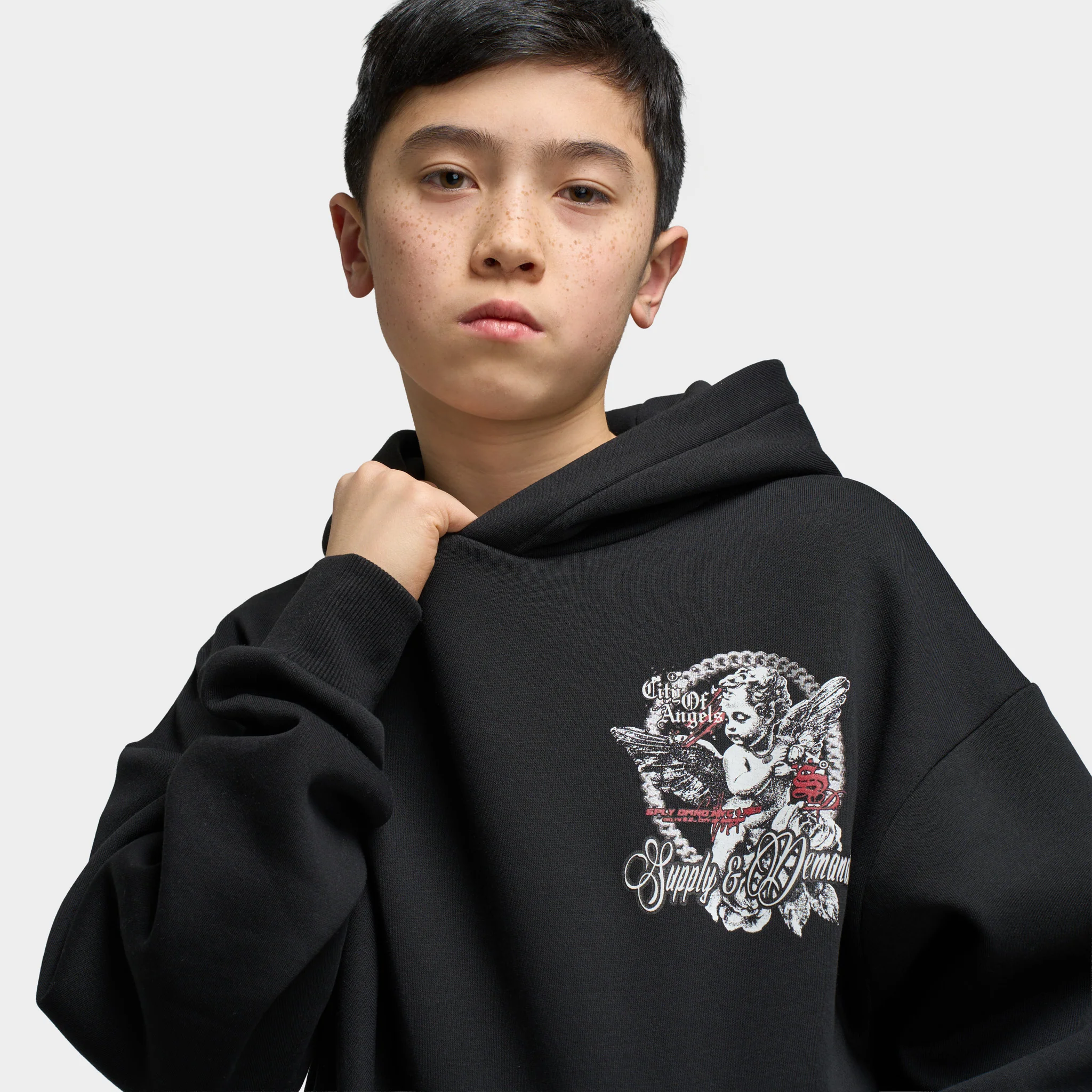 Supply & Demand Juniors Feller Hoodie / Black - Image 3