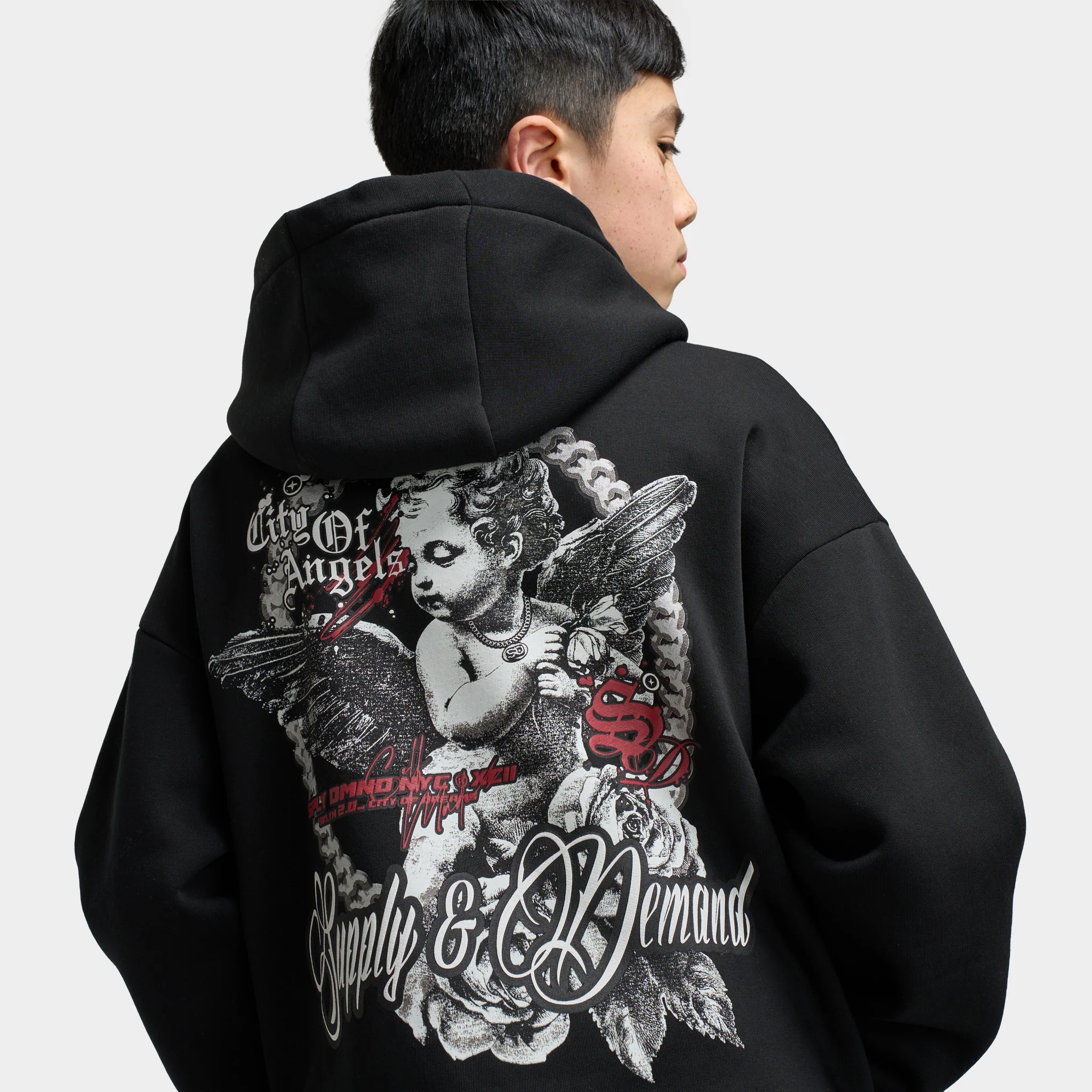 Supply & Demand Juniors Feller Hoodie / Black - Image 4